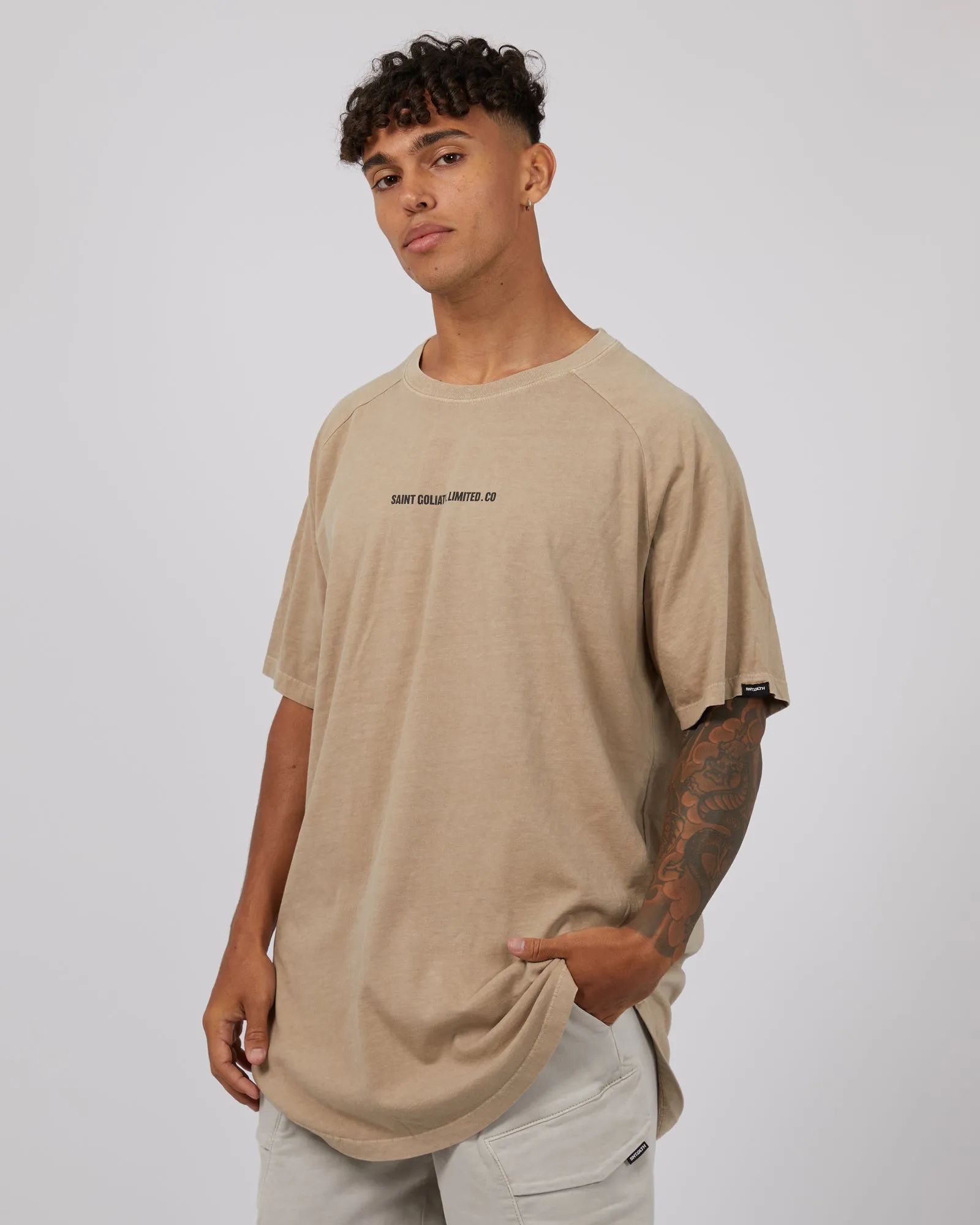 Elevate Raglan Tee Tan sold by edge clothing product image thumbnail 4