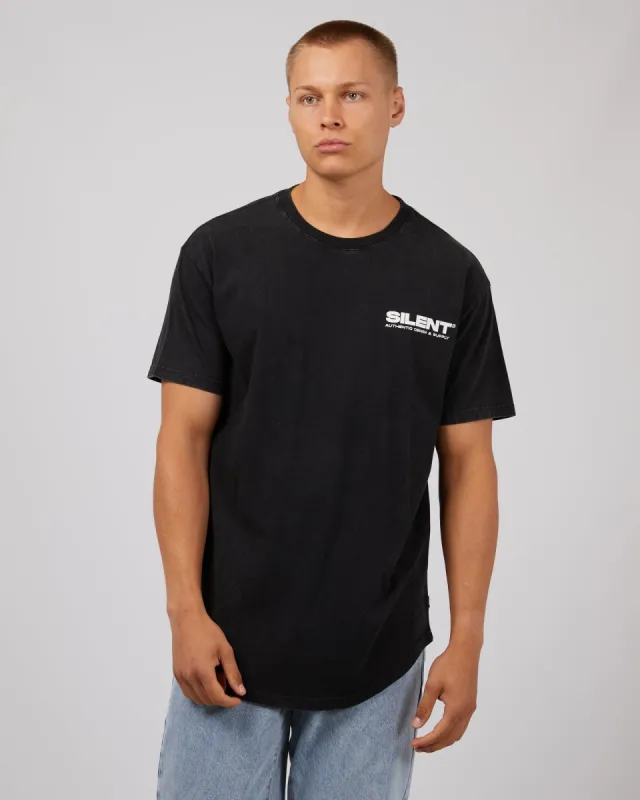 Raptor Tee Washed Black sold by edge clothing