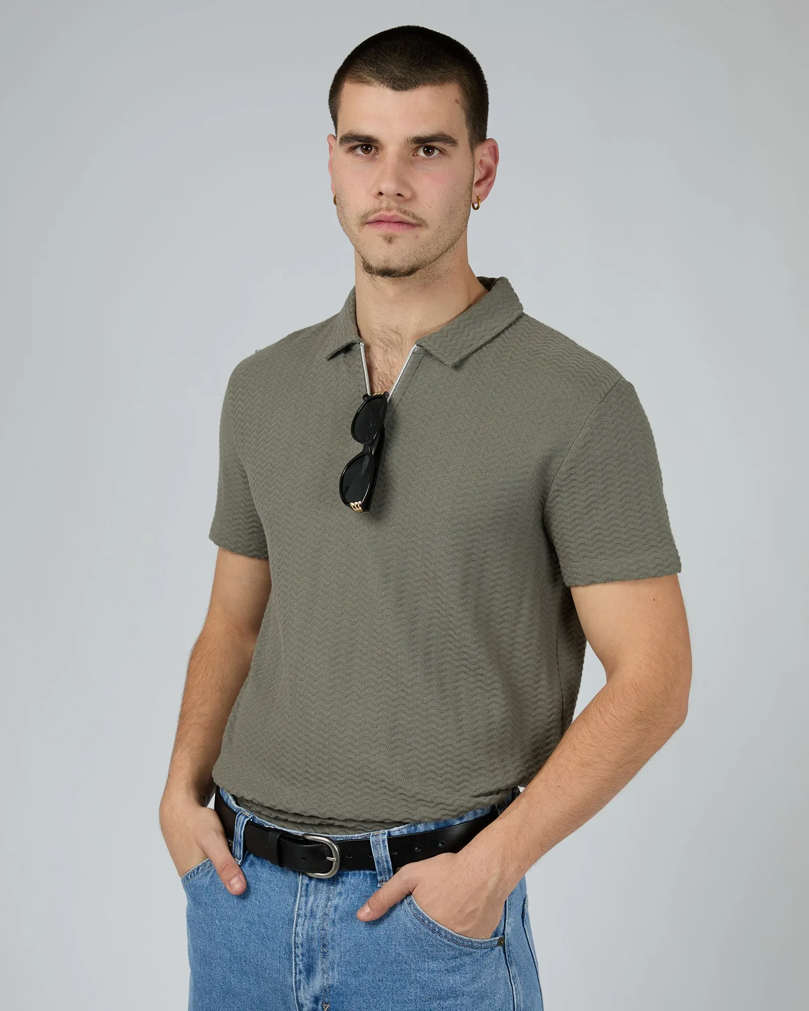 Porter Polo Green sold by edge clothing product image thumbnail 2