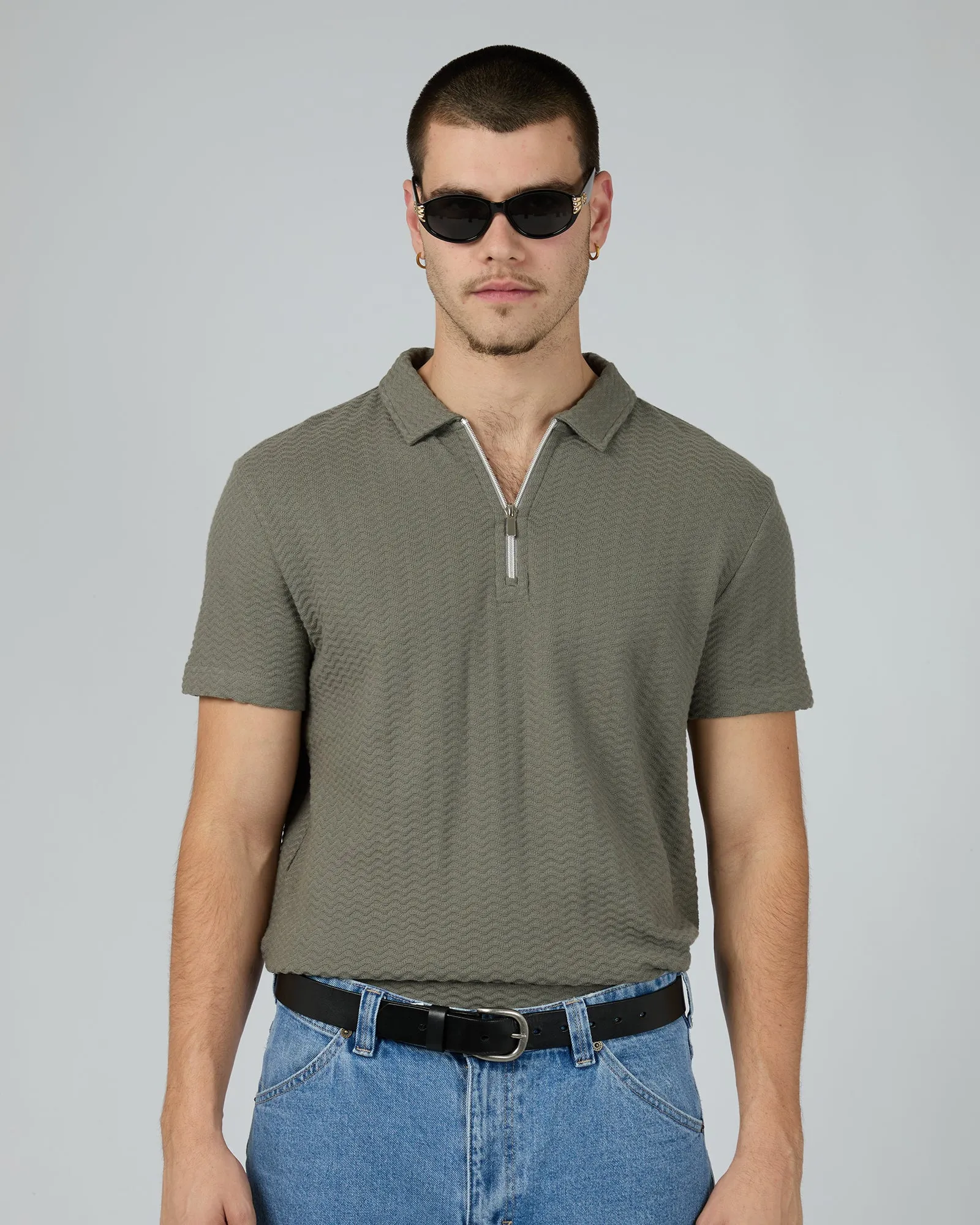 Porter Polo Green sold by edge clothing product image thumbnail 3