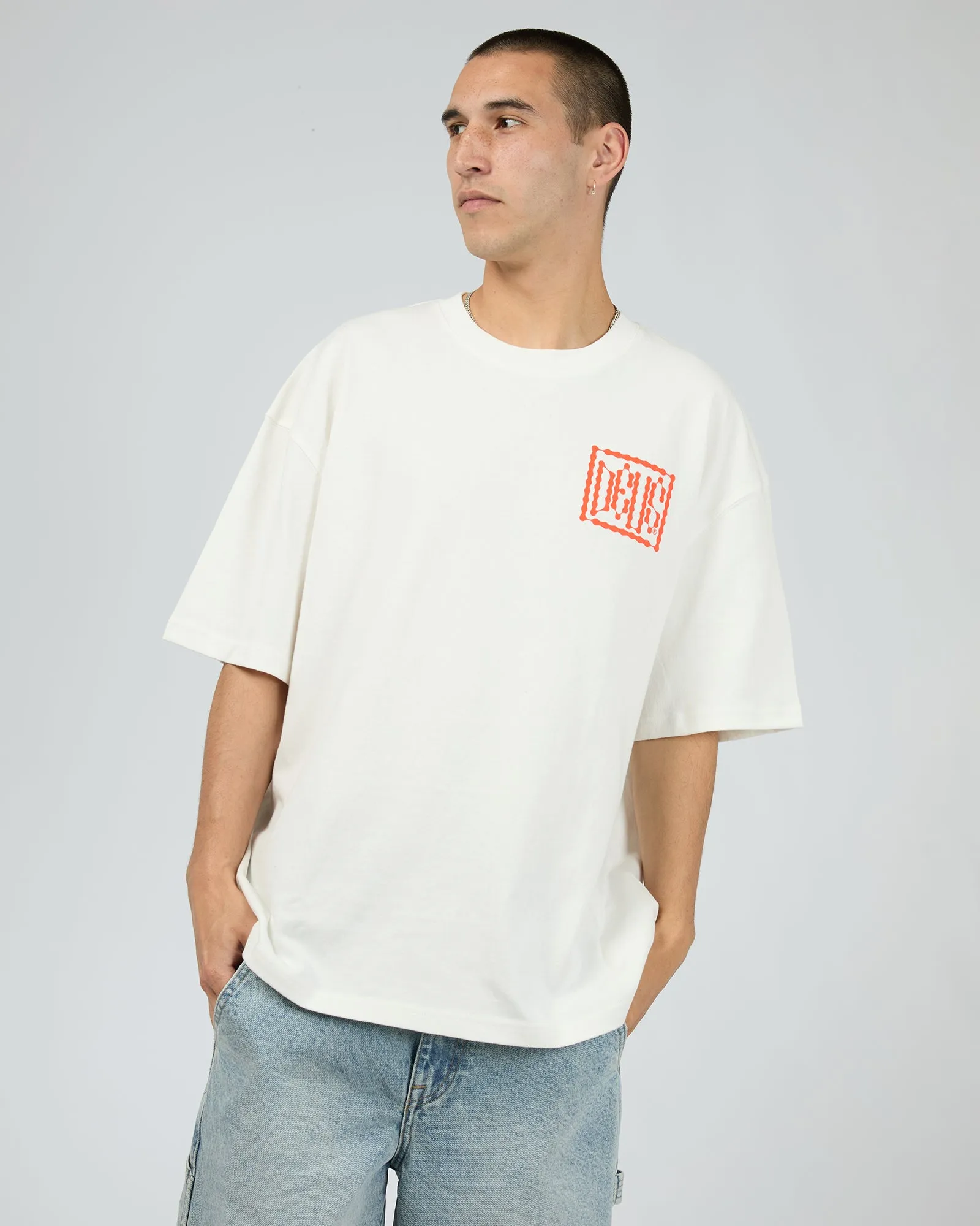 Empty Box Tee Vintage White sold by edge clothing product image thumbnail 2