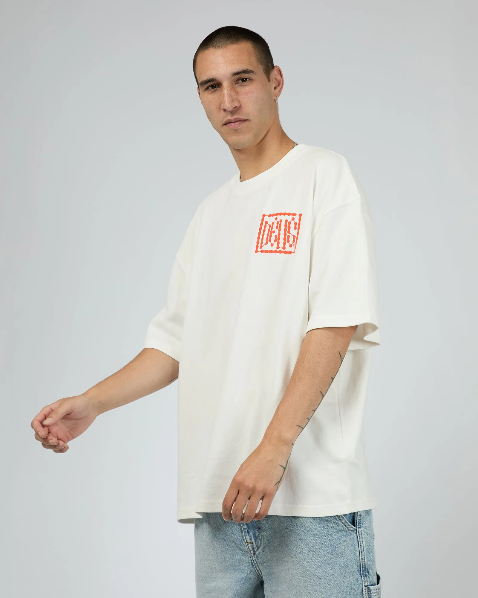 Empty Box Tee Vintage White sold by edge clothing product image thumbnail 4