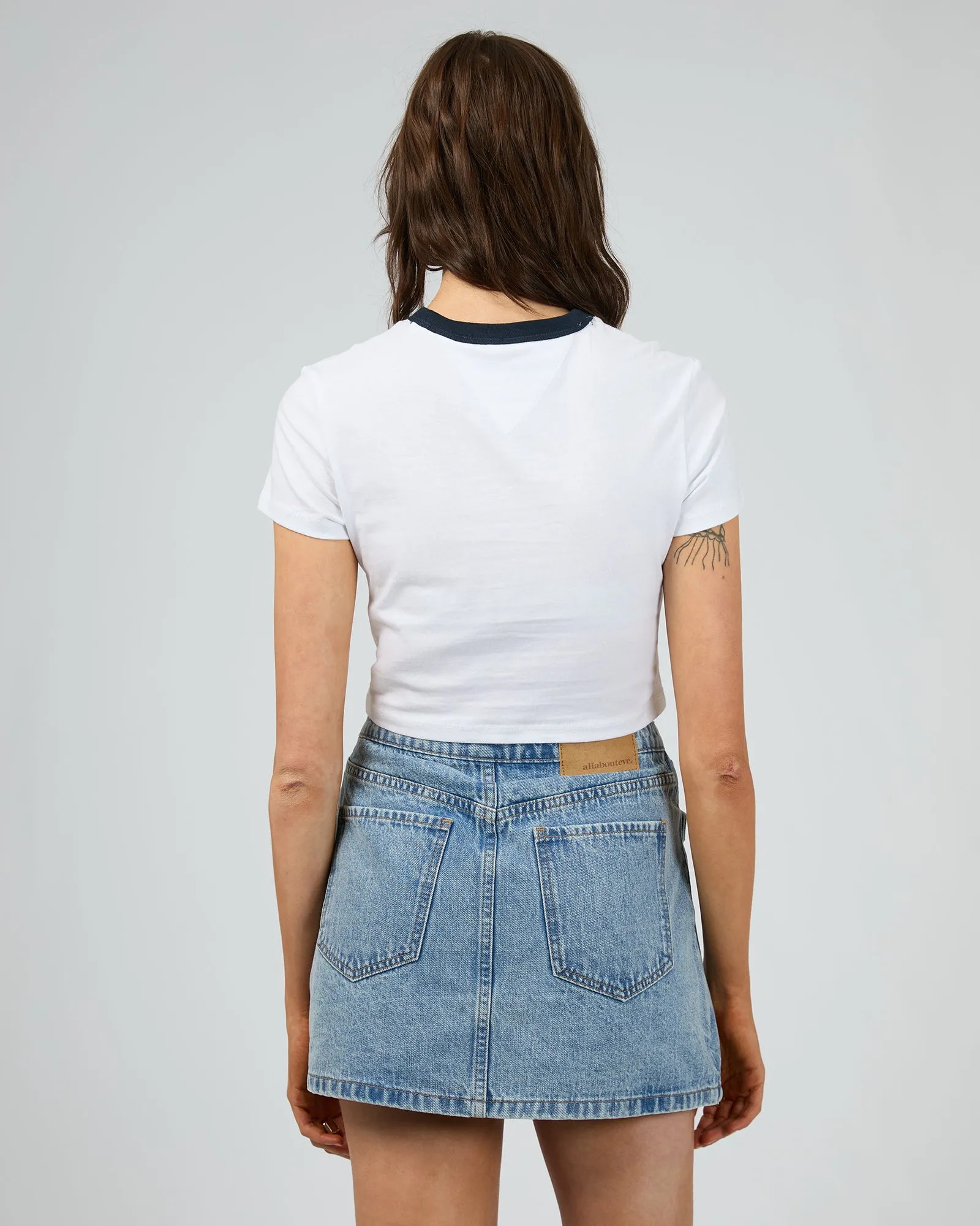 Slim Cropped Block Tee sold by edge clothing product image thumbnail 2