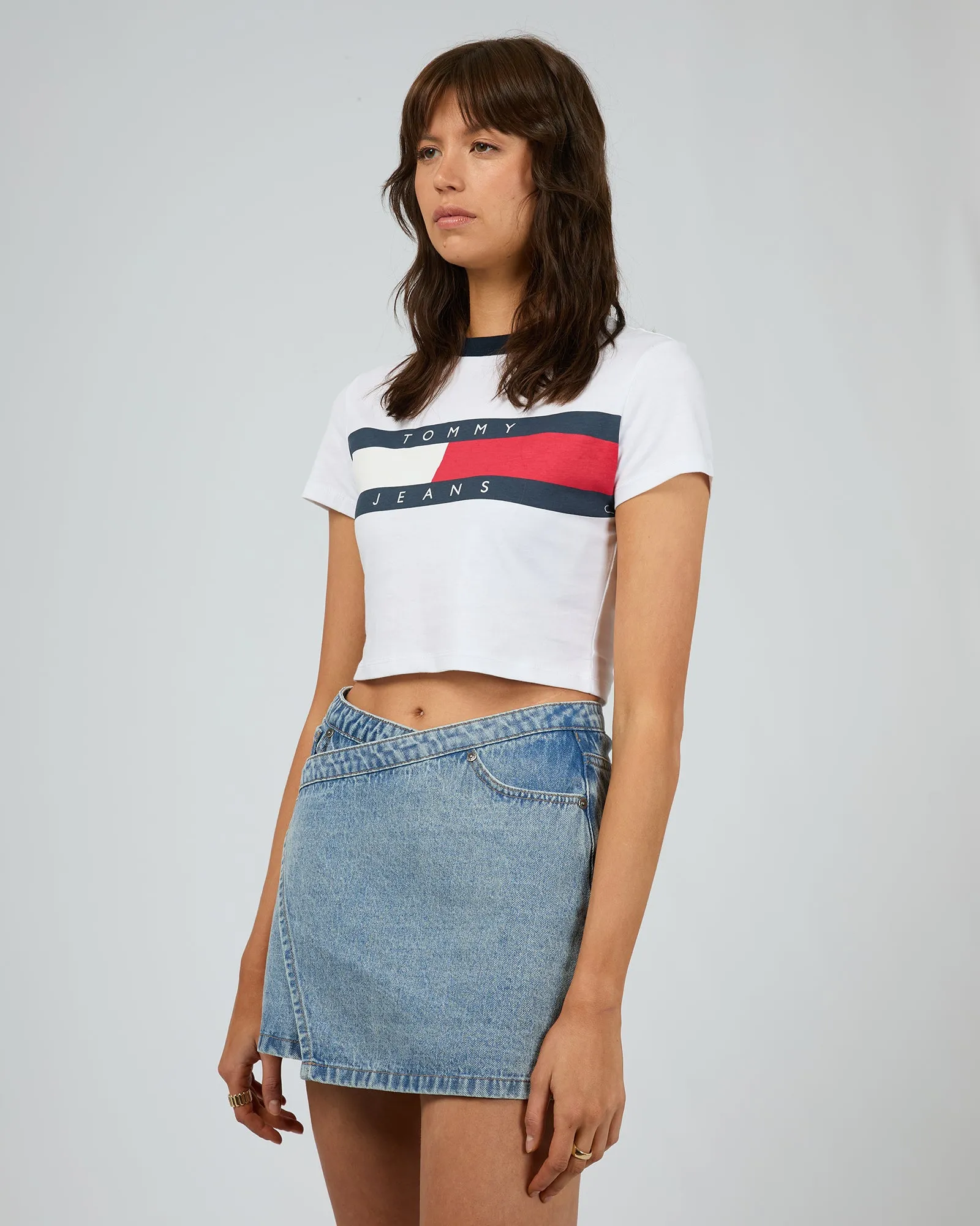 Slim Cropped Block Tee sold by edge clothing product image thumbnail 4