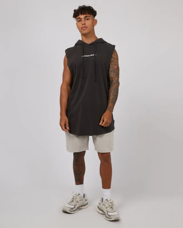 Elevate Hooded Muscle Coal made by edge clothing