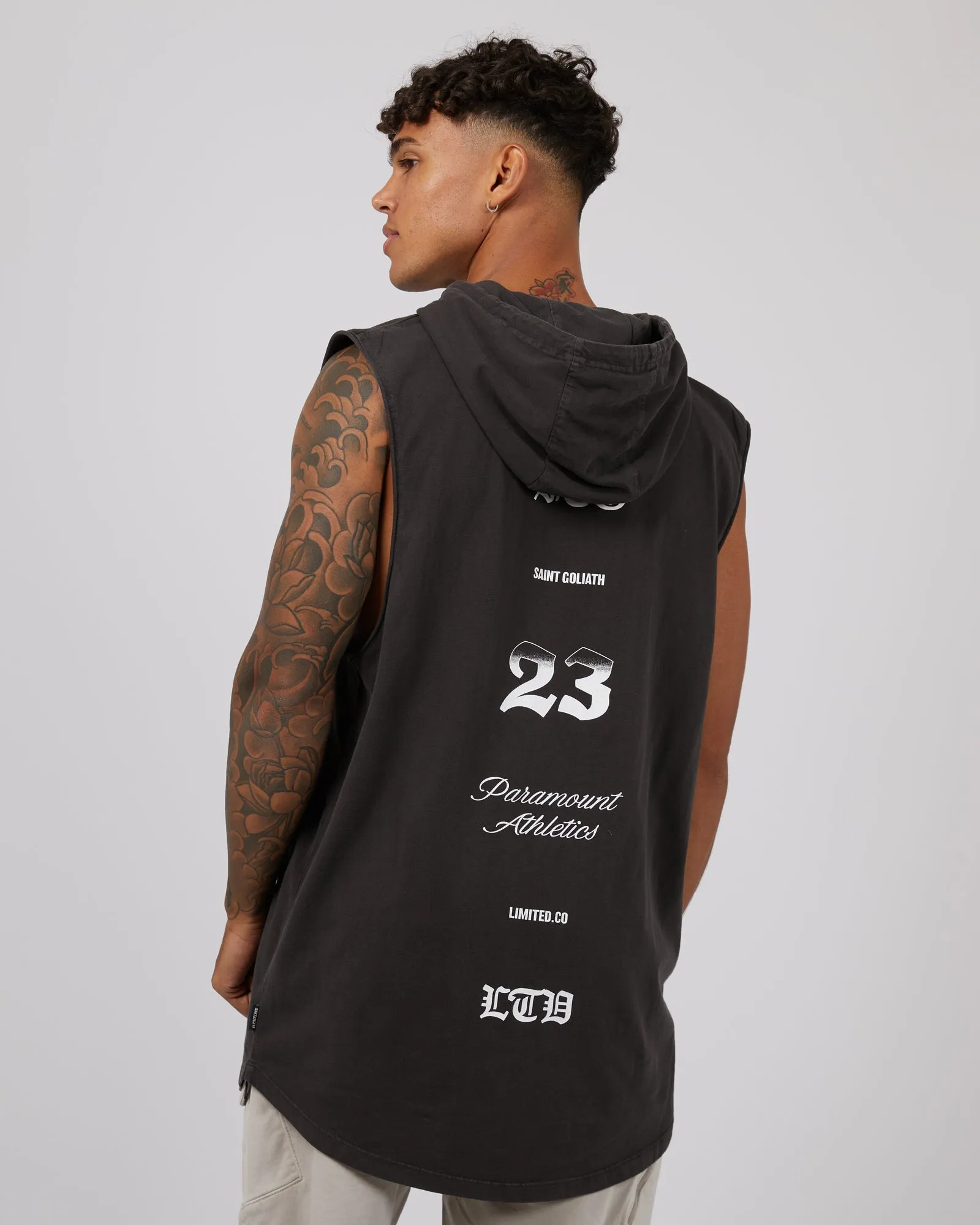 Elevate Hooded Muscle Coal sold by edge clothing product image thumbnail 3