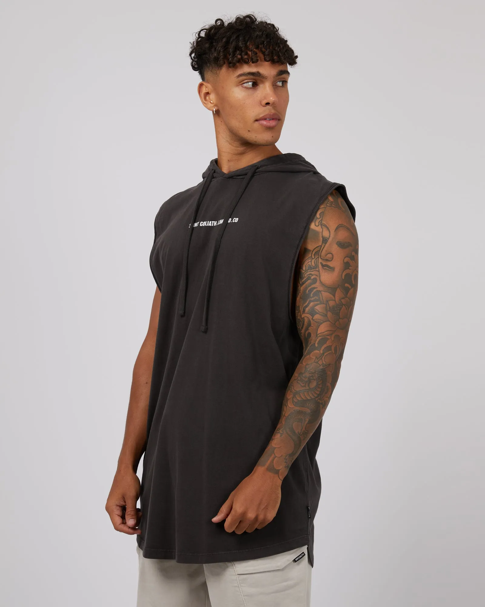 Elevate Hooded Muscle Coal sold by edge clothing product image thumbnail 4