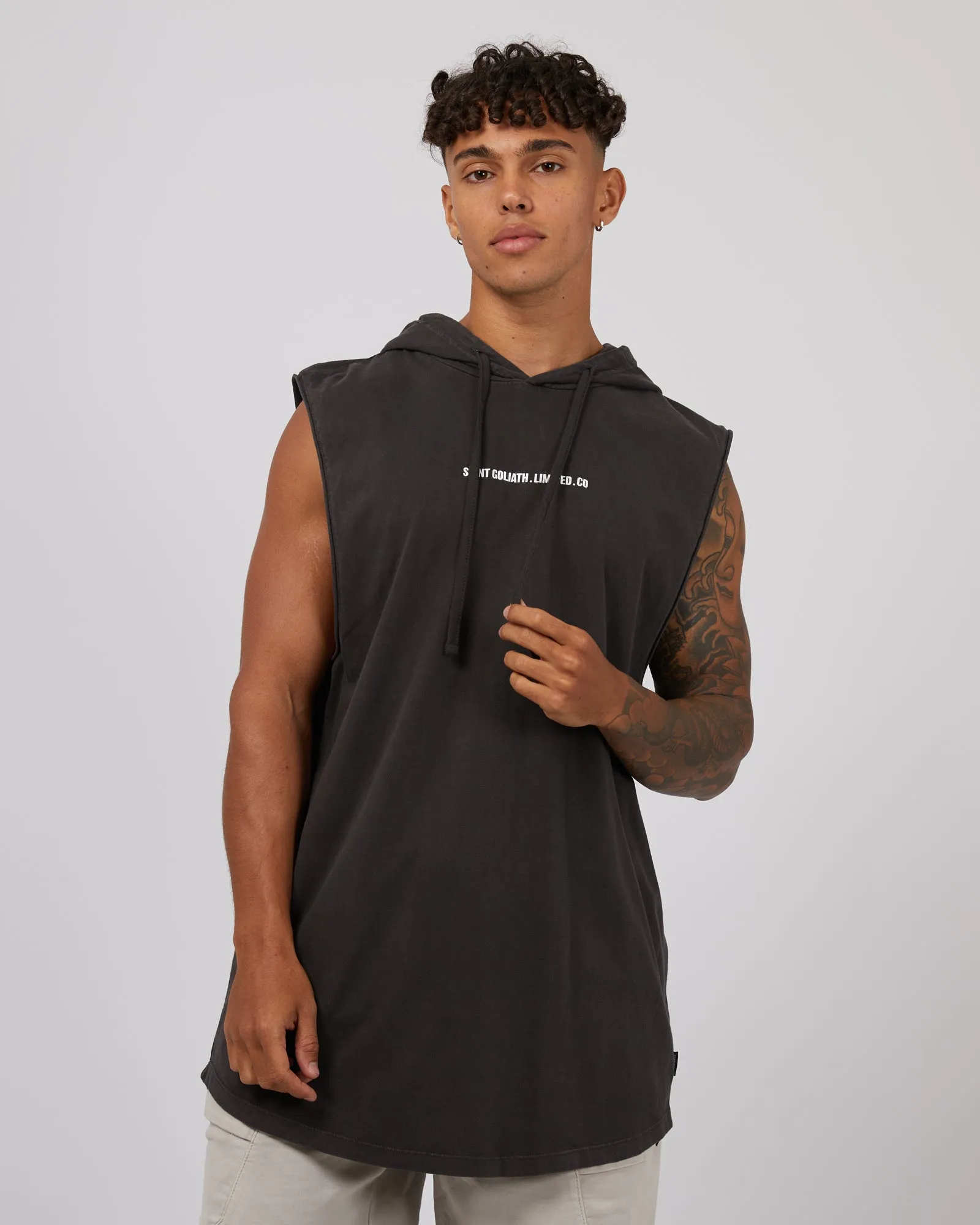 Elevate Hooded Muscle Coal sold by edge clothing product image thumbnail 2