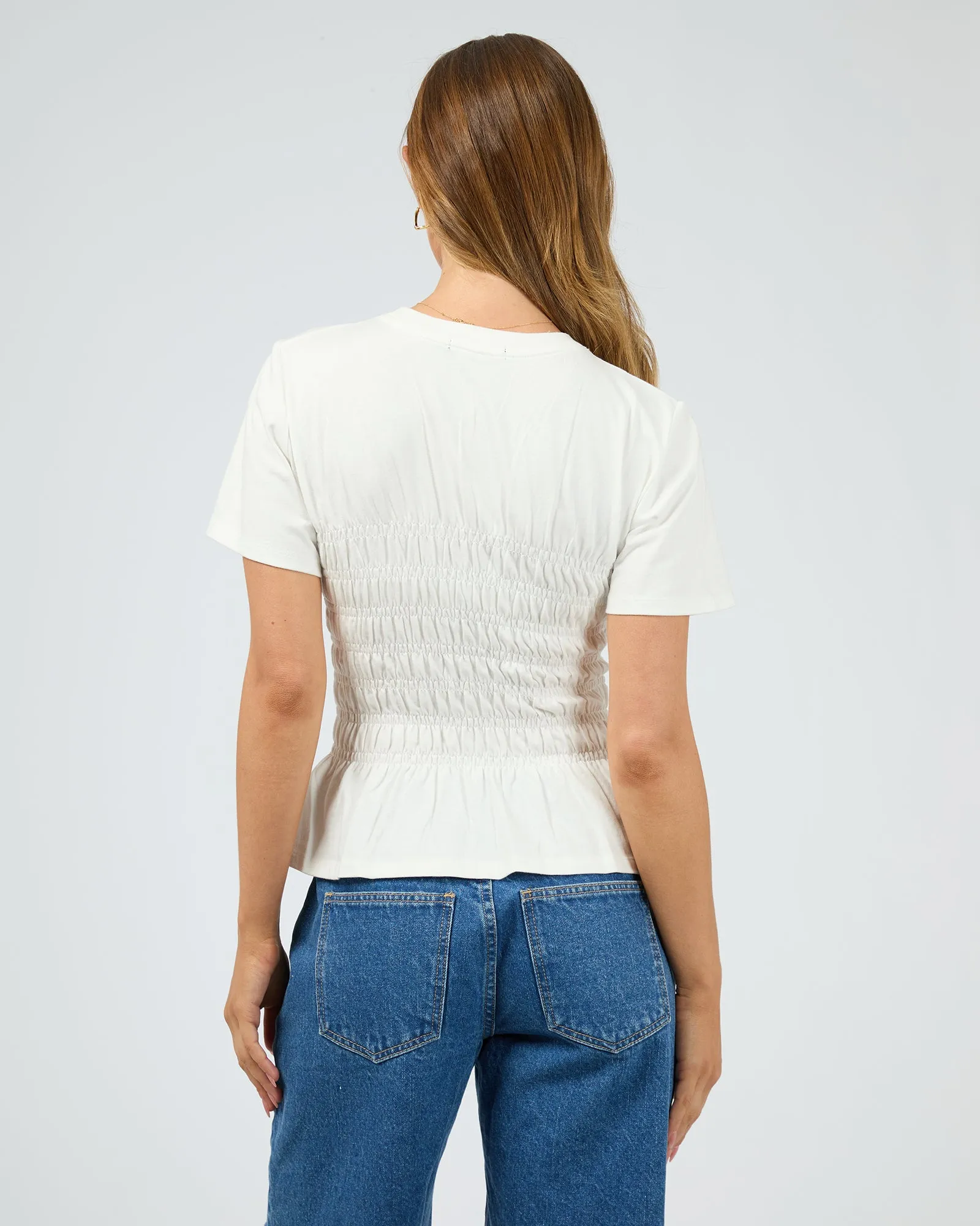 Lipa Ruched Top Vintage White sold by edge clothing product image thumbnail 3