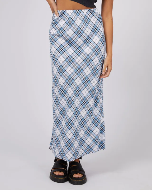Rixie Maxi Skirt Blue sold by edge clothing