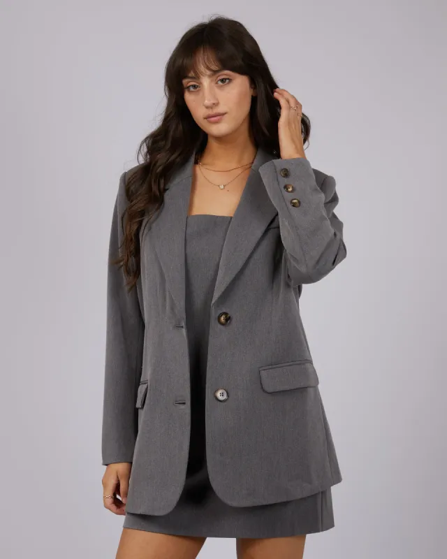 Lottie Blazer Charcoal sold by edge clothing
