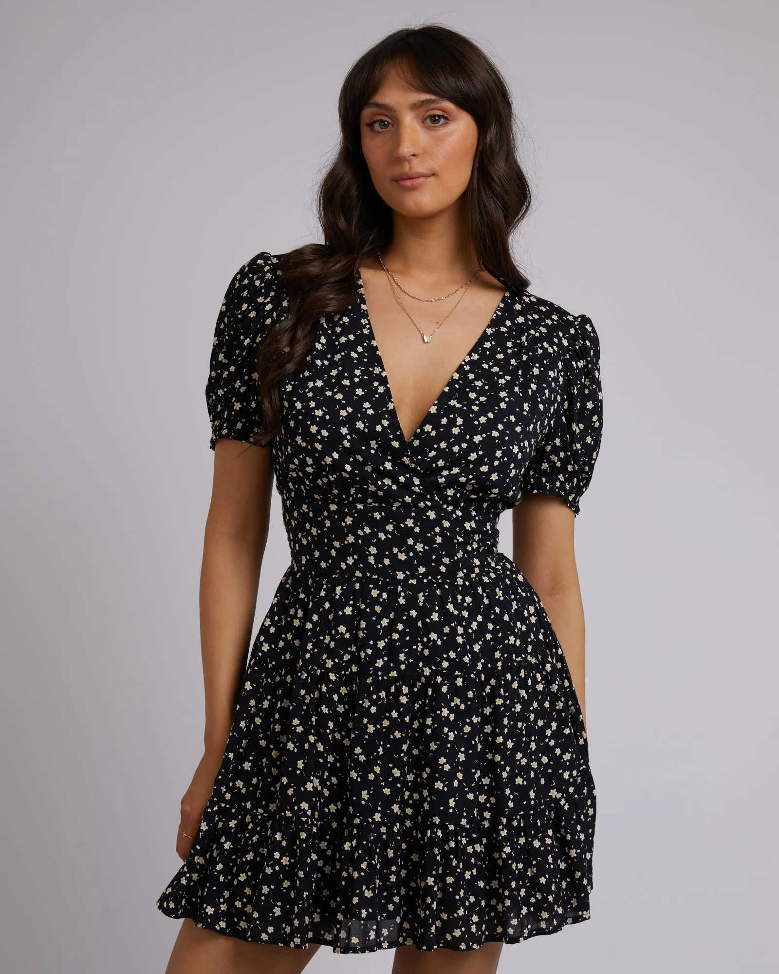 Lily Floral Print Mini Dress sold by edge clothing