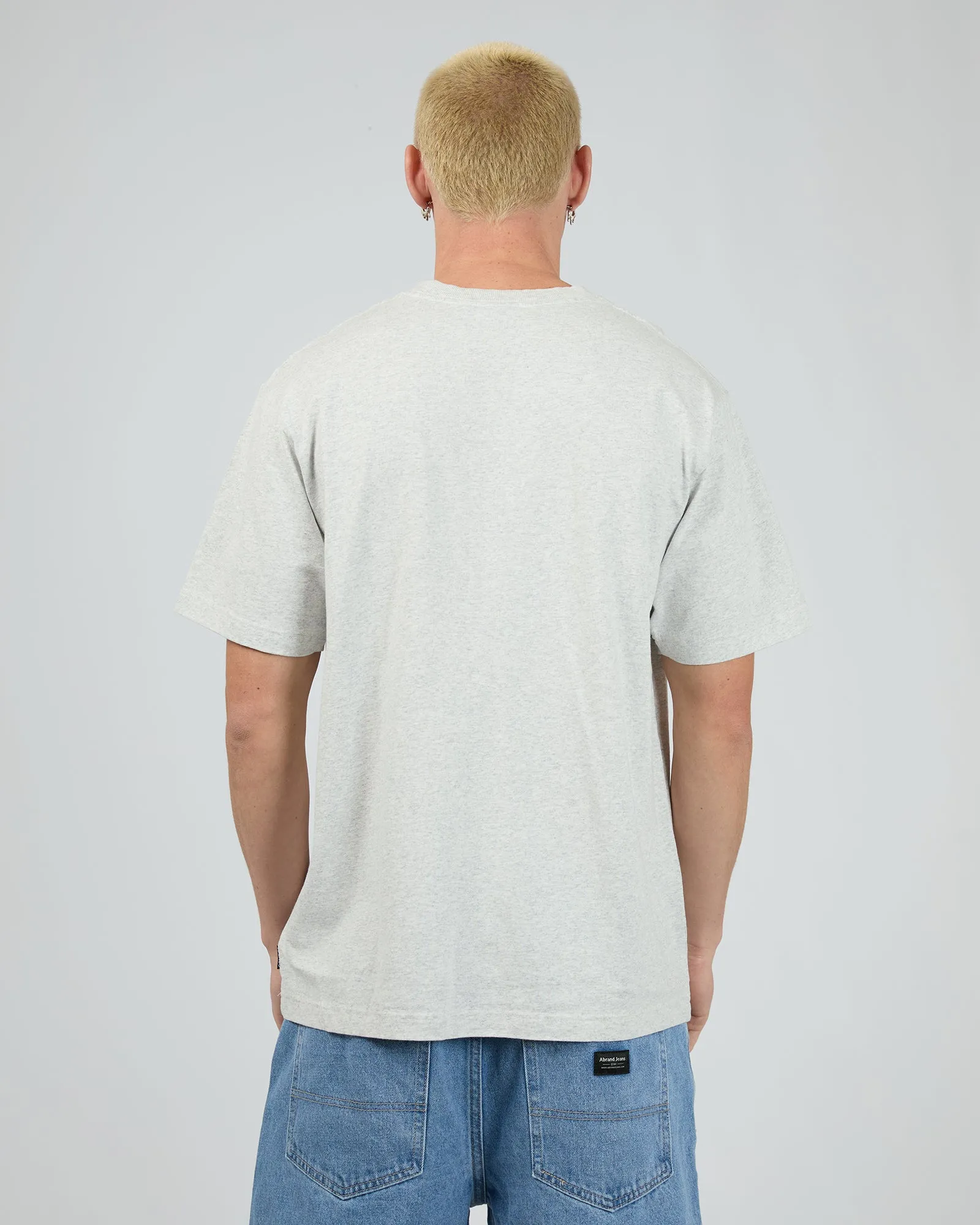 Earthling Heavy Weight Boxy Fit Tee Grey Marle sold by edge clothing product image thumbnail 3