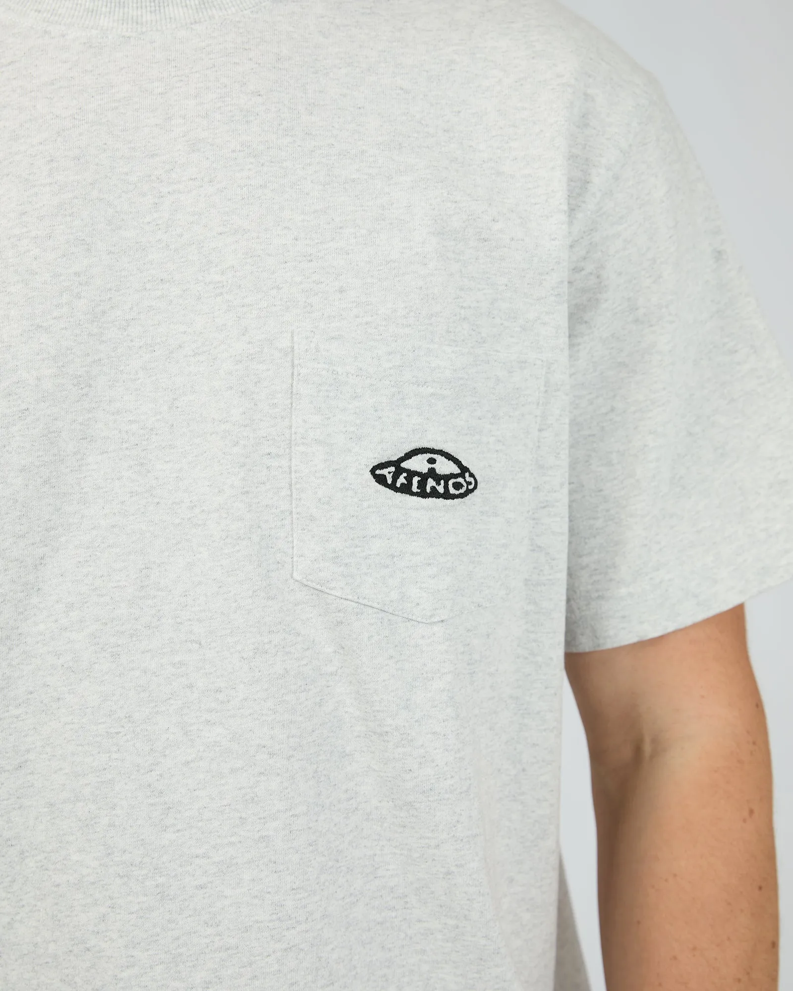 Earthling Heavy Weight Boxy Fit Tee Grey Marle sold by edge clothing product image thumbnail 5