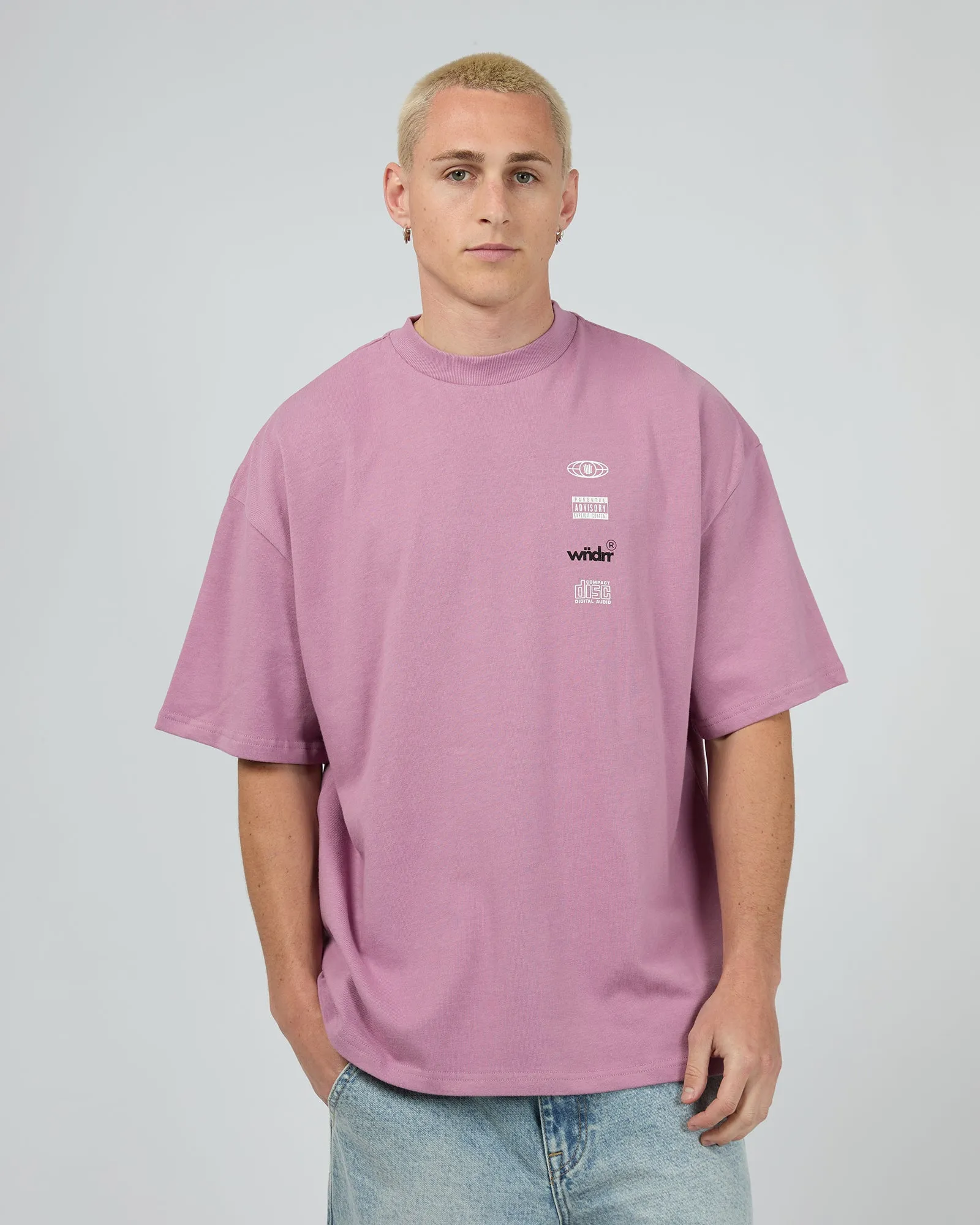 High Sign Heavy Weight Tee Mauve sold by edge clothing product image thumbnail 3