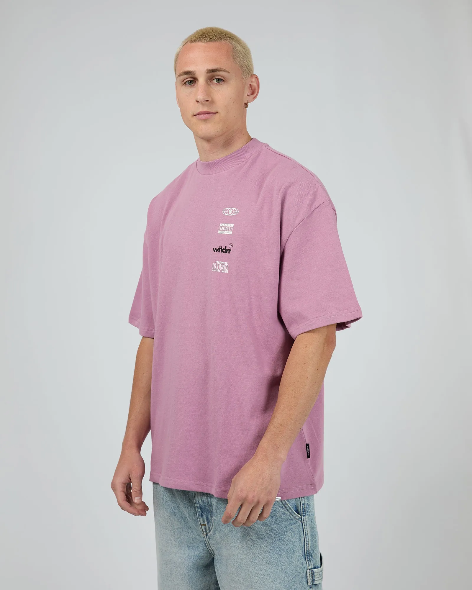 High Sign Heavy Weight Tee Mauve sold by edge clothing product image thumbnail 4