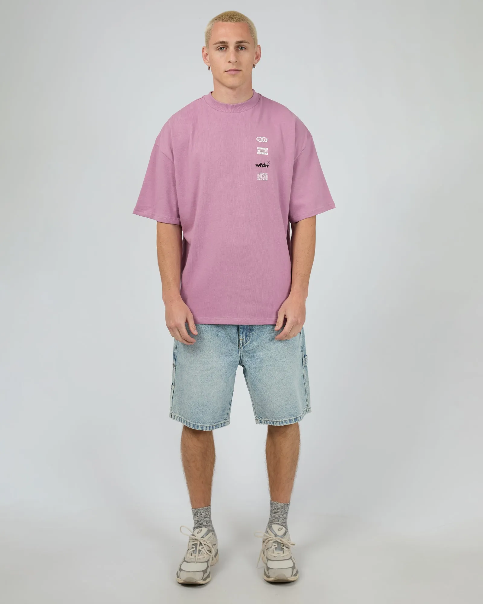 High Sign Heavy Weight Tee Mauve sold by edge clothing