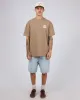 Outlet Box Fit Tee Taupe sold by edge clothing
