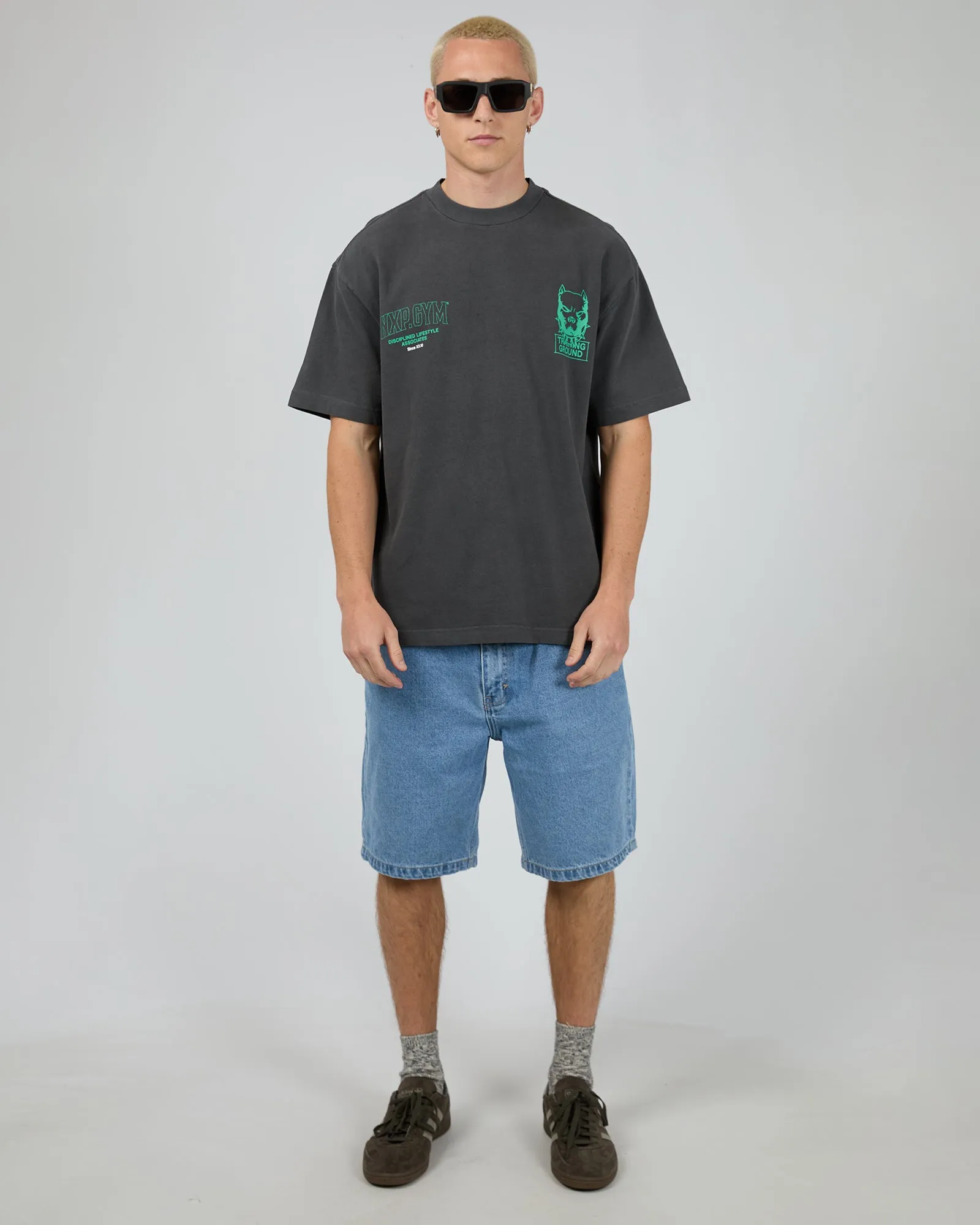 Trait Street Tee Pigment Asphalt sold by edge clothing