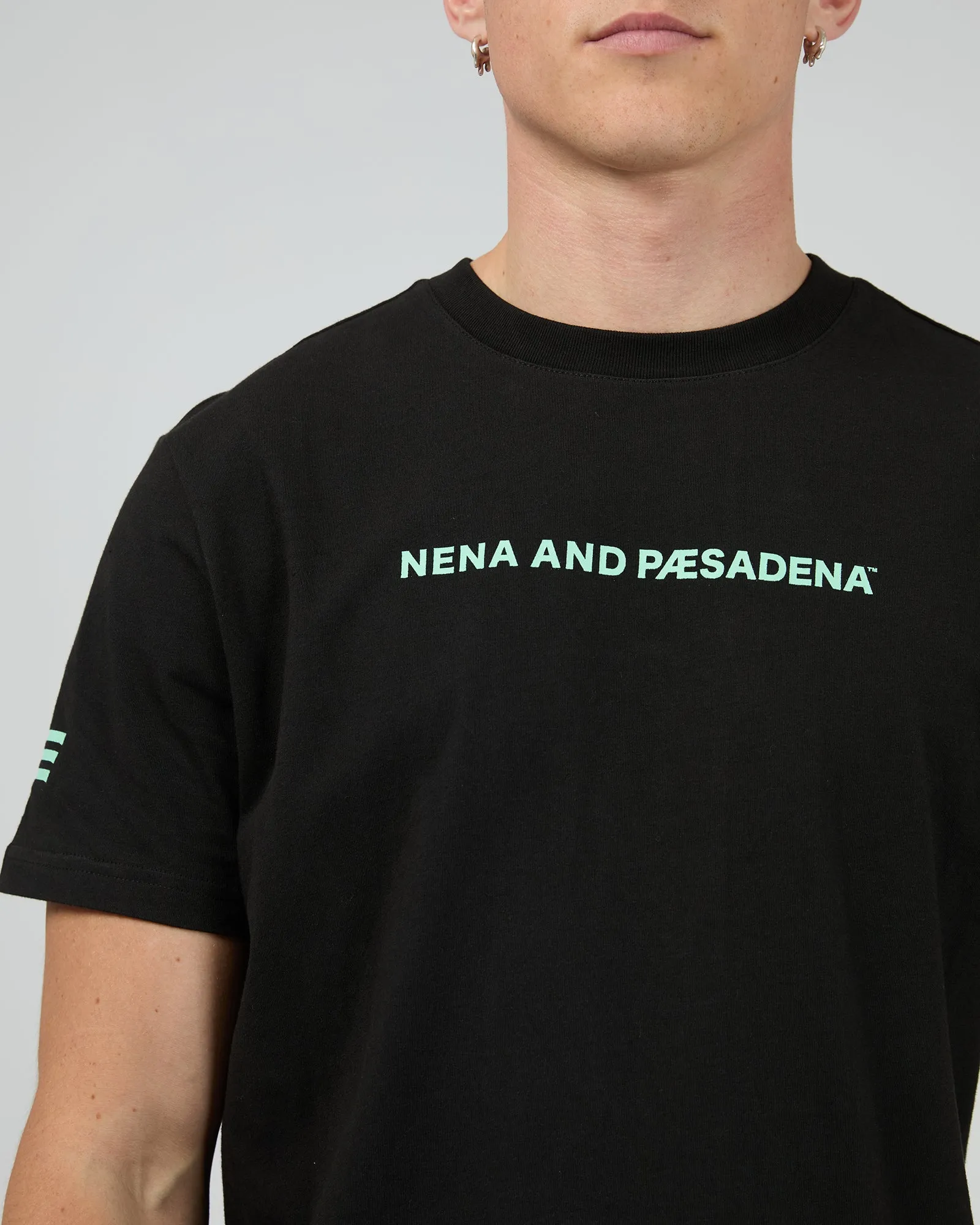 Extension Dual Curved Tee Black sold by edge clothing product image thumbnail 5