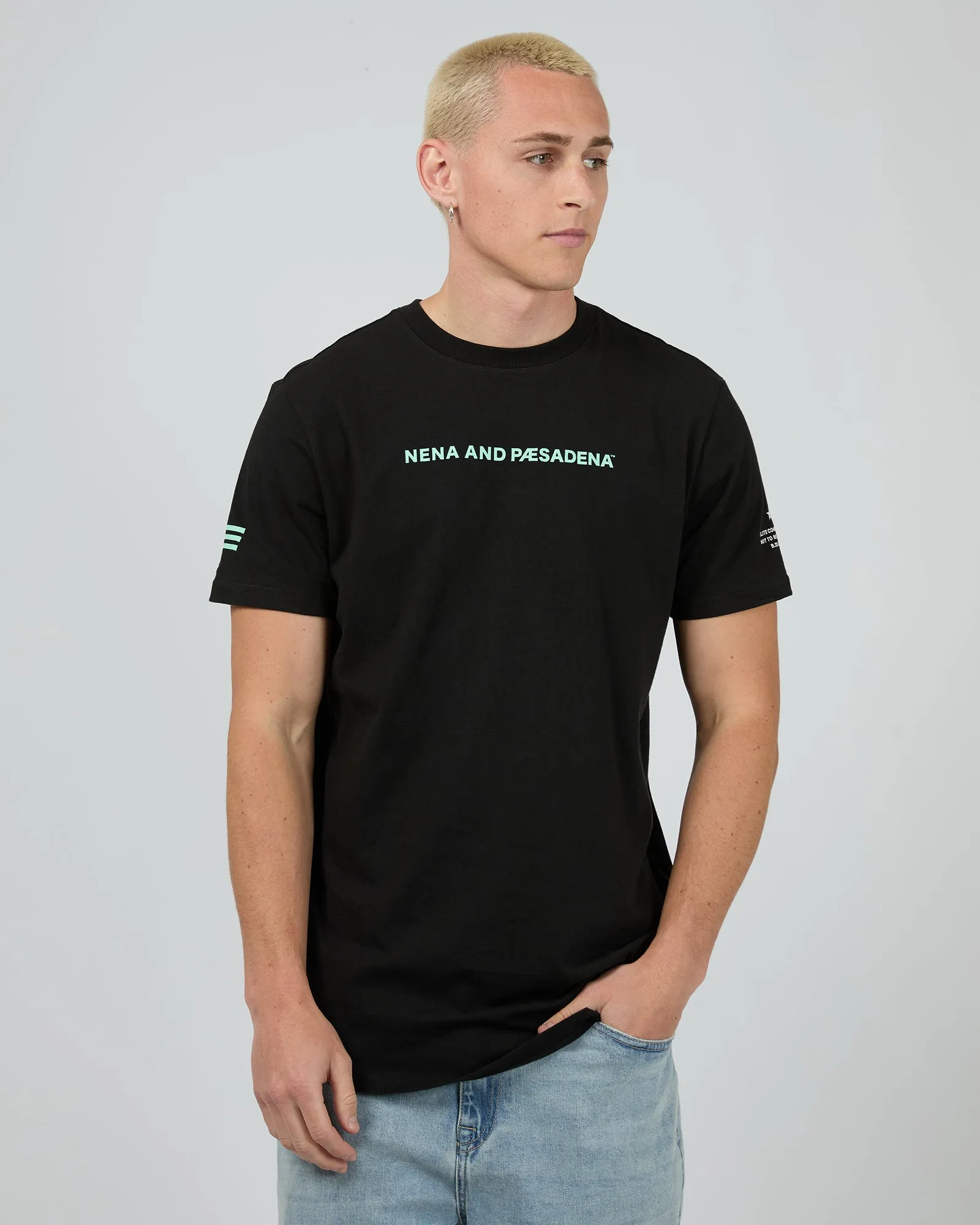Extension Dual Curved Tee Black sold by edge clothing product image thumbnail 3