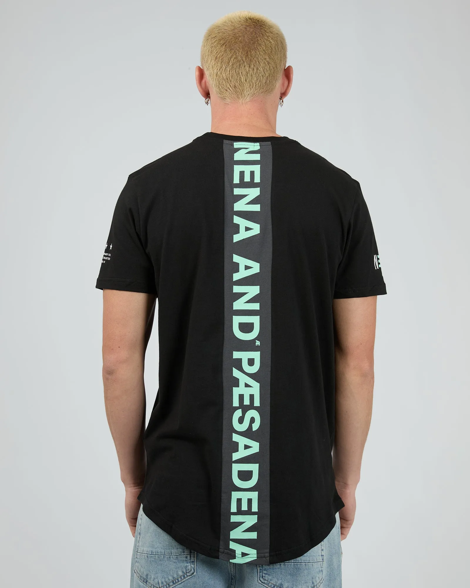 Extension Dual Curved Tee Black sold by edge clothing product image thumbnail 2
