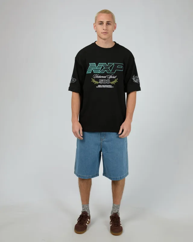 Bounty Loopback Os Tee Jet Black sold by edge clothing