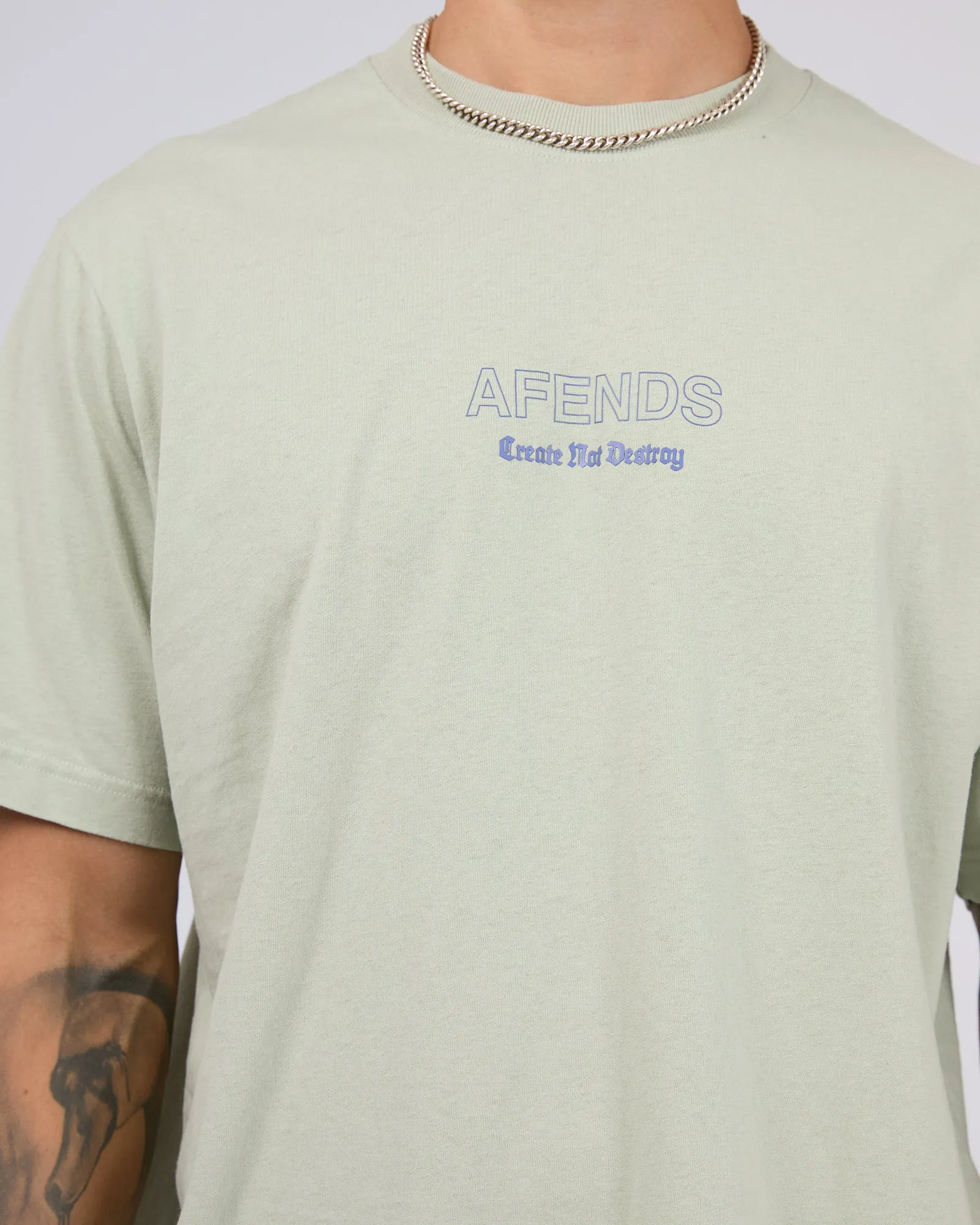 Creator Recycled Retro Fit Tee Eucalyptus sold by edge clothing product image thumbnail 5