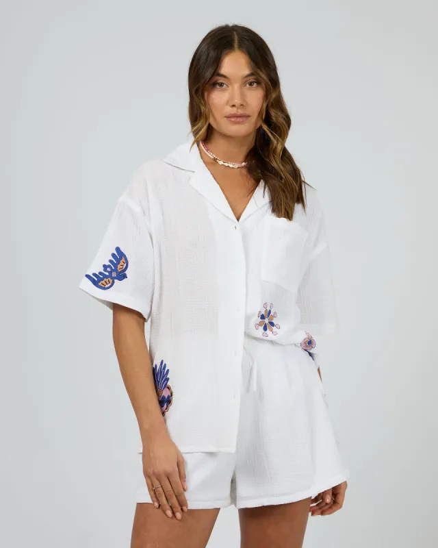 Daria Shirt Vintage White sold by edge clothing