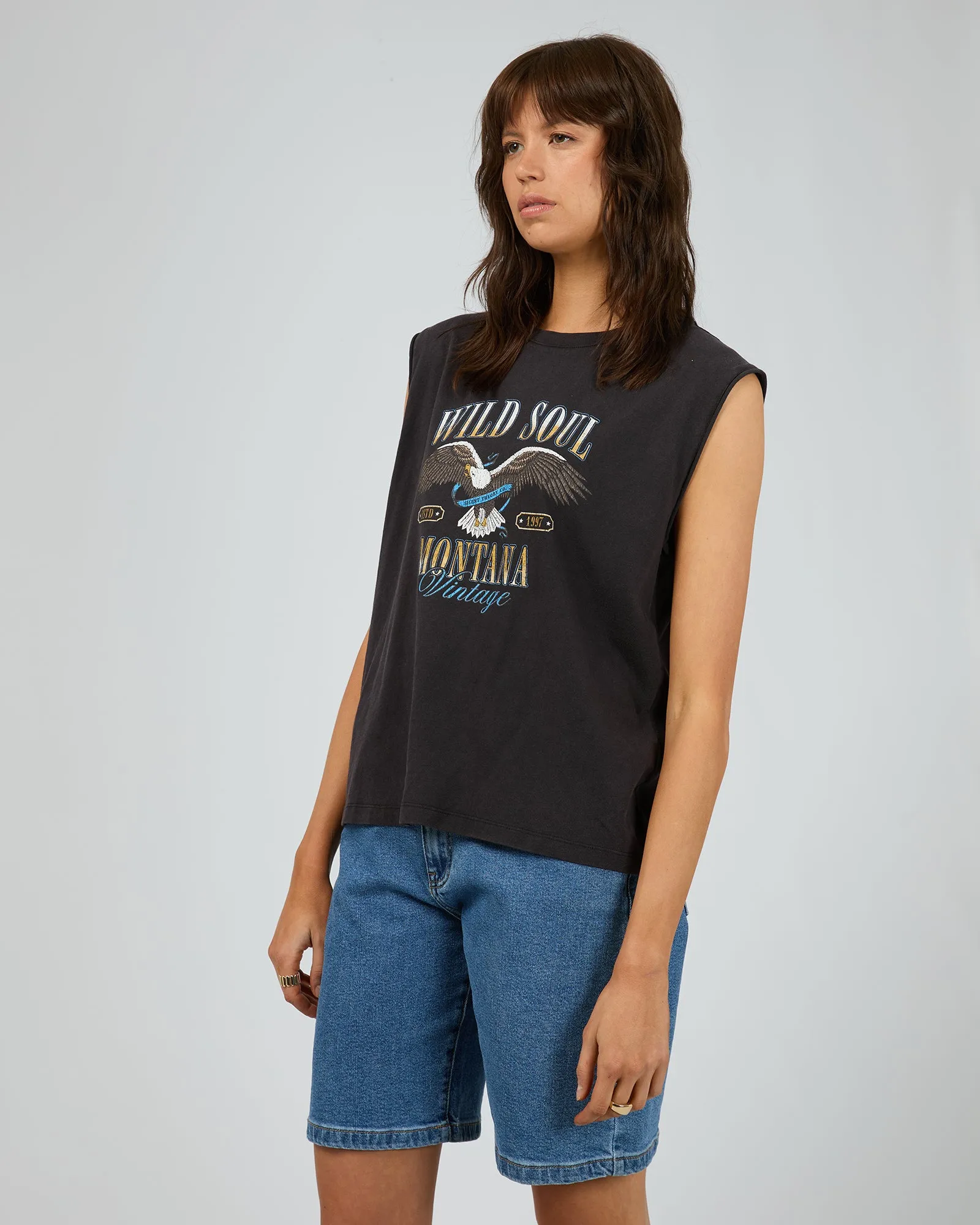 Wild Soul Tank Washed Black sold by edge clothing product image thumbnail 4