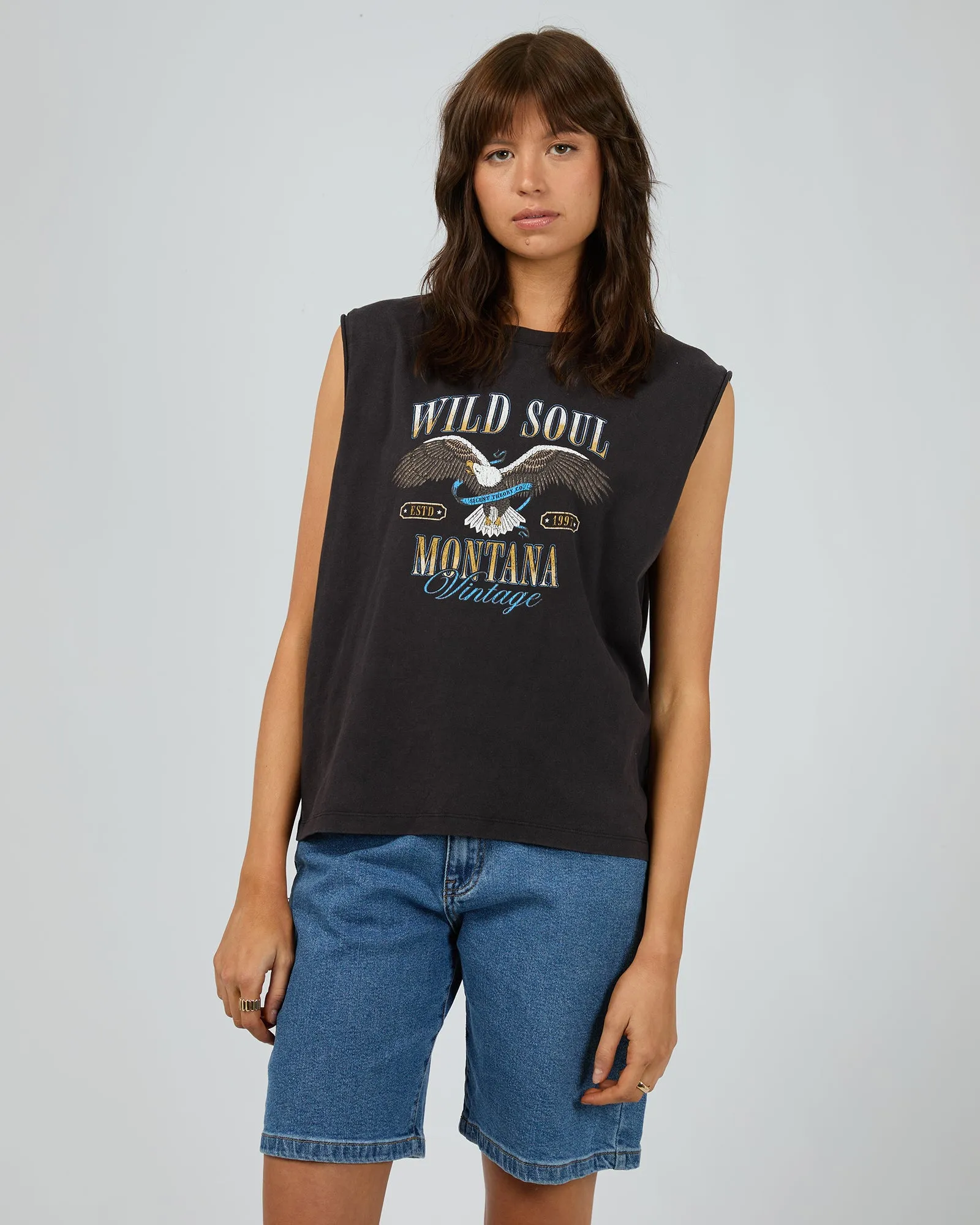 Wild Soul Tank Washed Black sold by edge clothing product image thumbnail 2