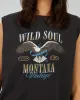 Wild Soul Tank Washed Black sold by edge clothing