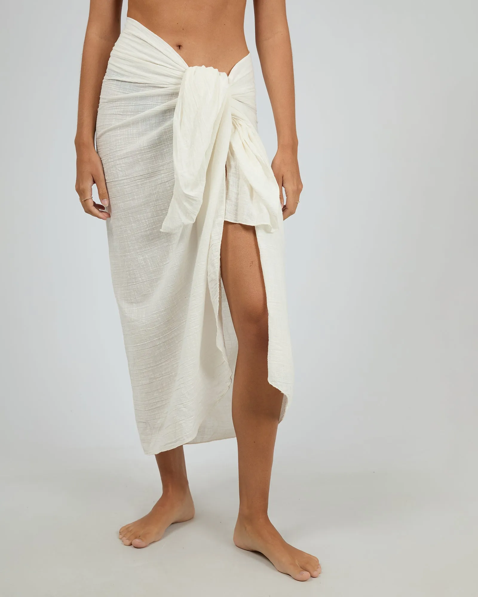 Chloe Maxi Sarong White sold by edge clothing