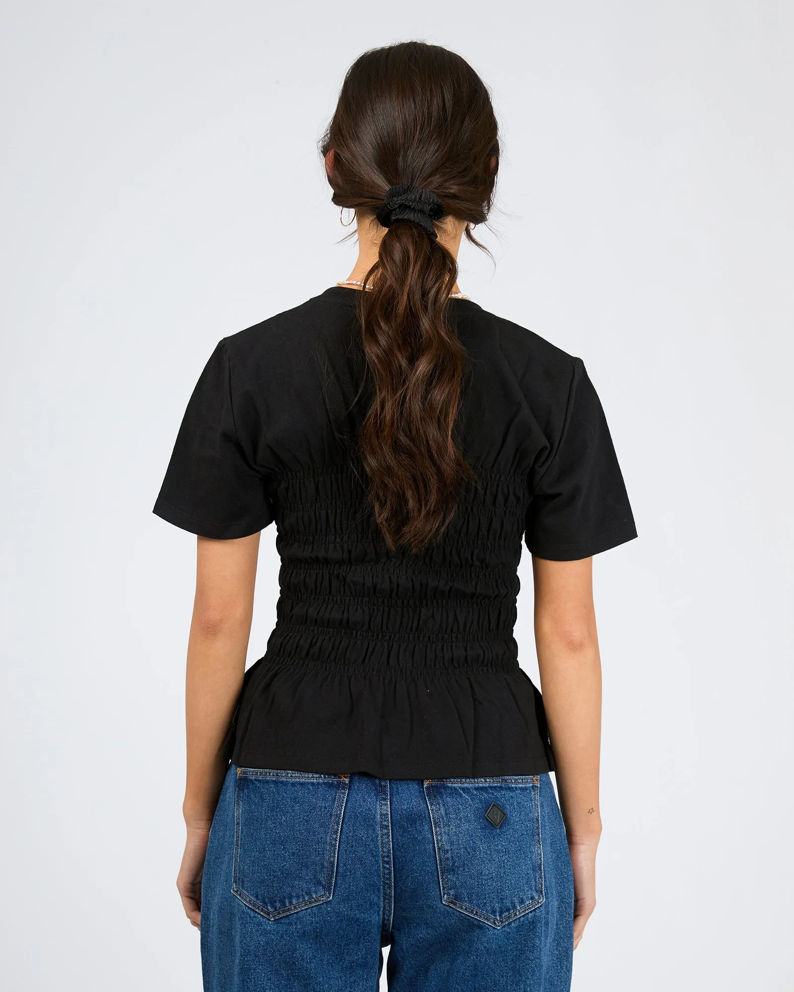 Lipa Ruched Top Black sold by edge clothing product image thumbnail 3