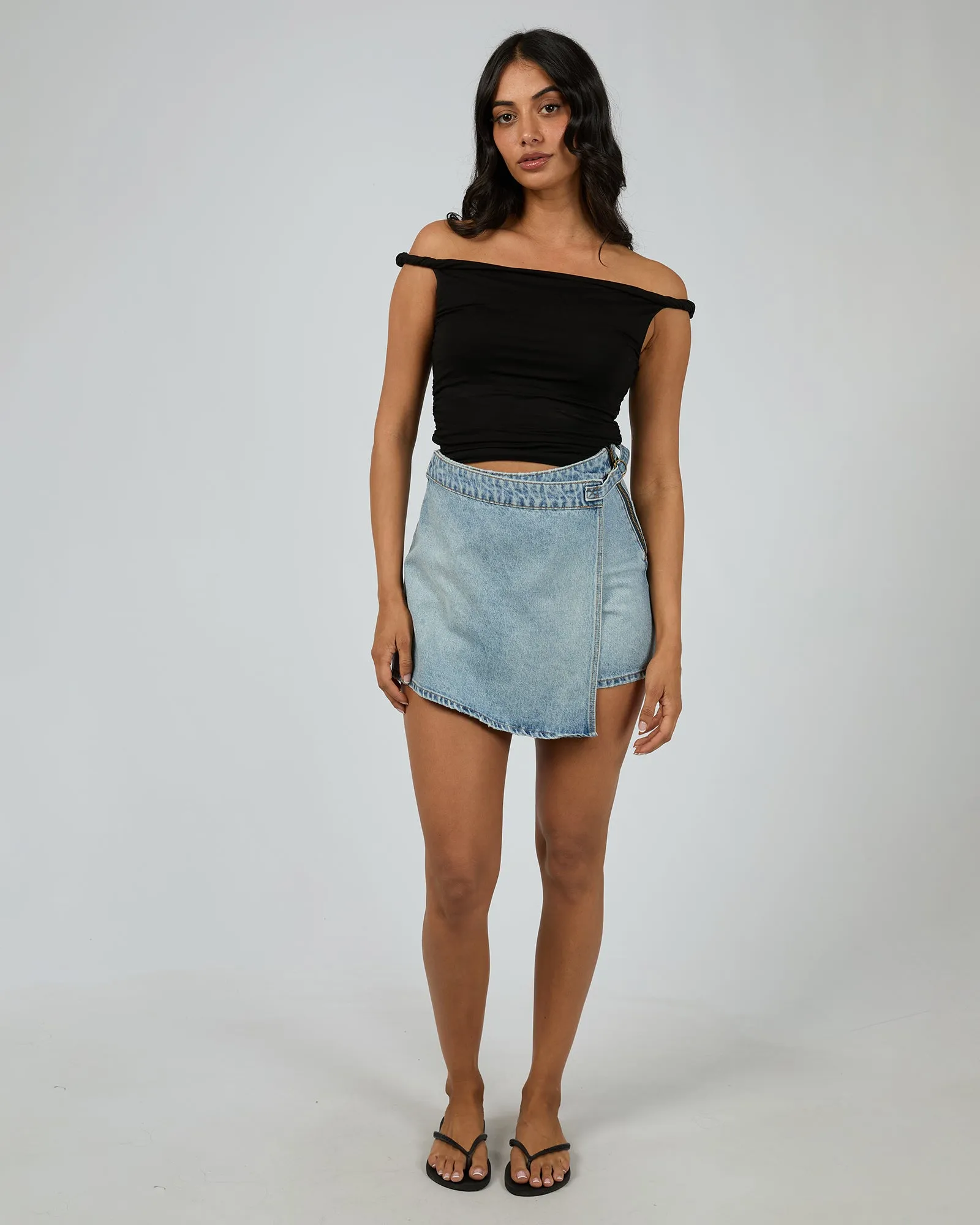 Skort Faded Blue sold by edge clothing