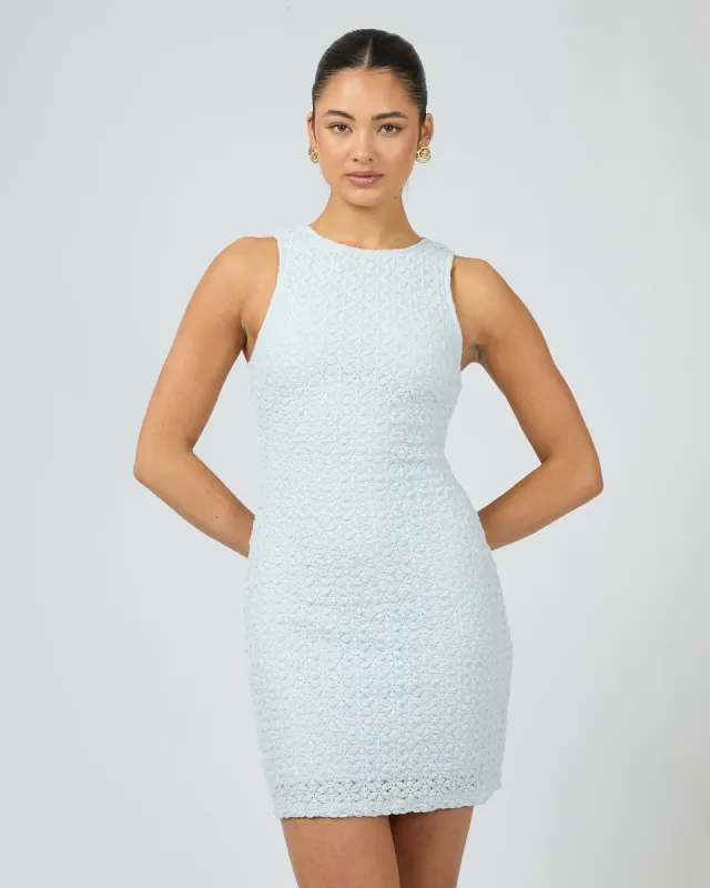 Julianna Mini Dress Blue sold by edge clothing