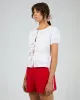 Elara Blouse Top White sold by edge clothing