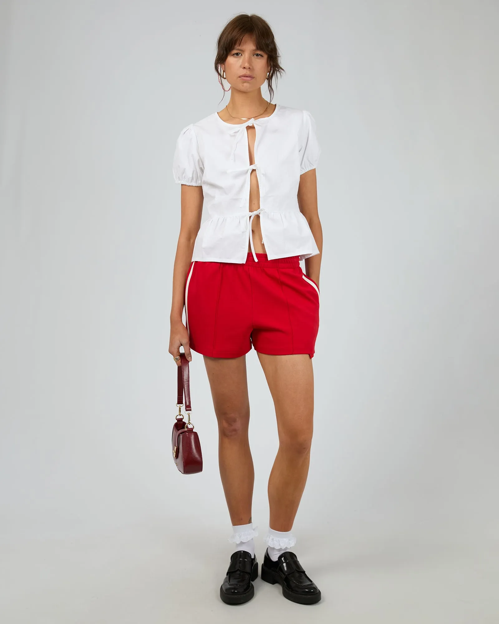 Elara Blouse Top White sold by edge clothing