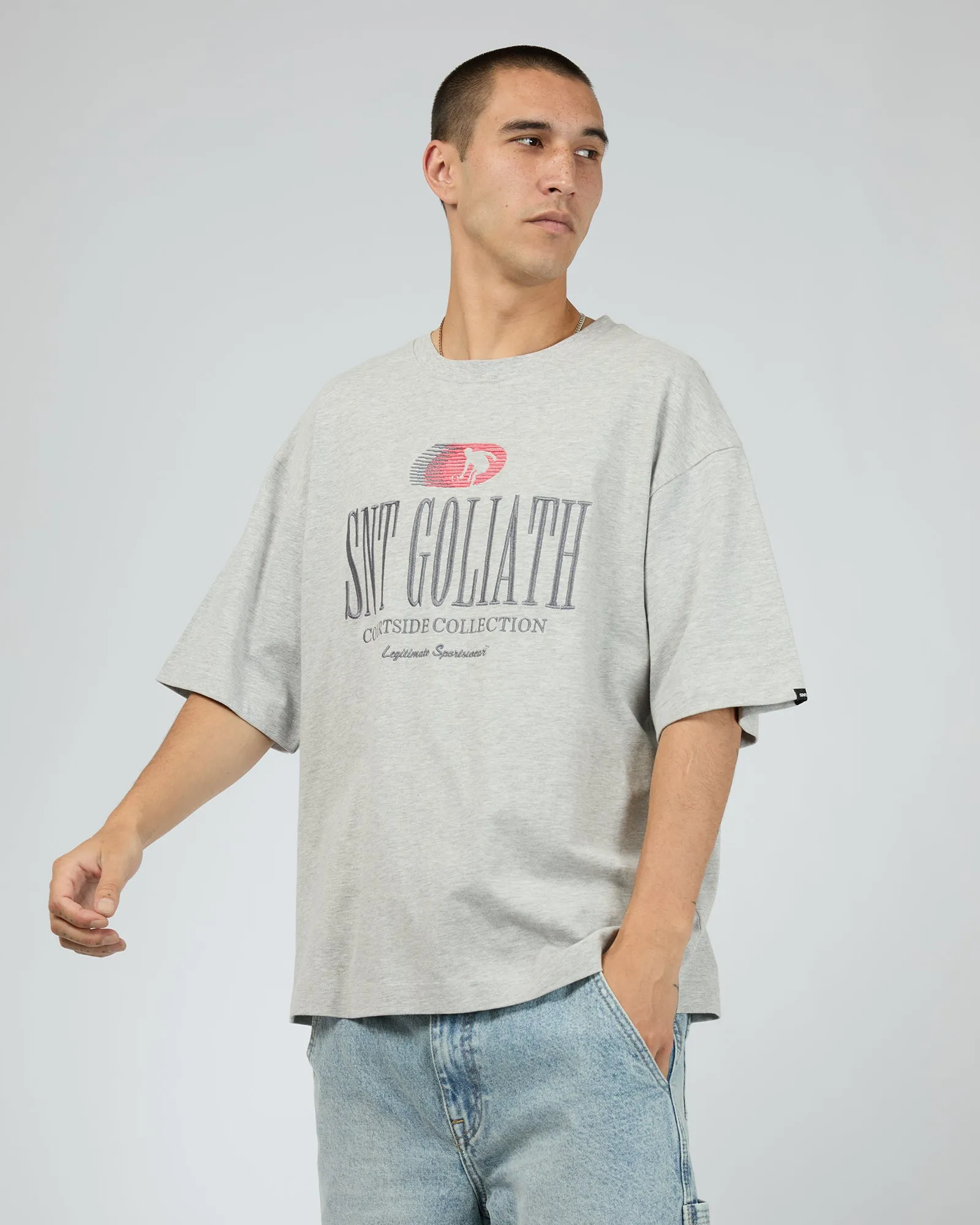 Volley Tee Snow Marle sold by edge clothing product image thumbnail 4