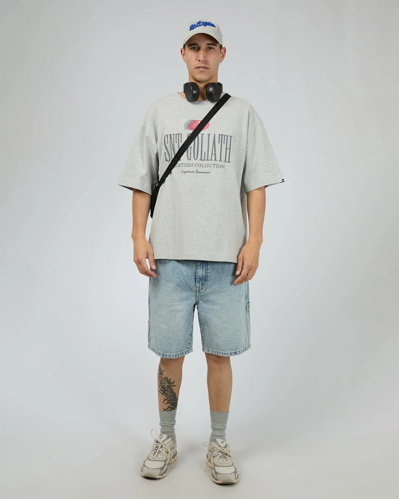 Volley Tee Snow Marle sold by edge clothing