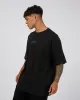 Logo Stack Tee Black sold by edge clothing