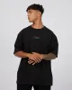 Logo Stack Tee Black sold by edge clothing