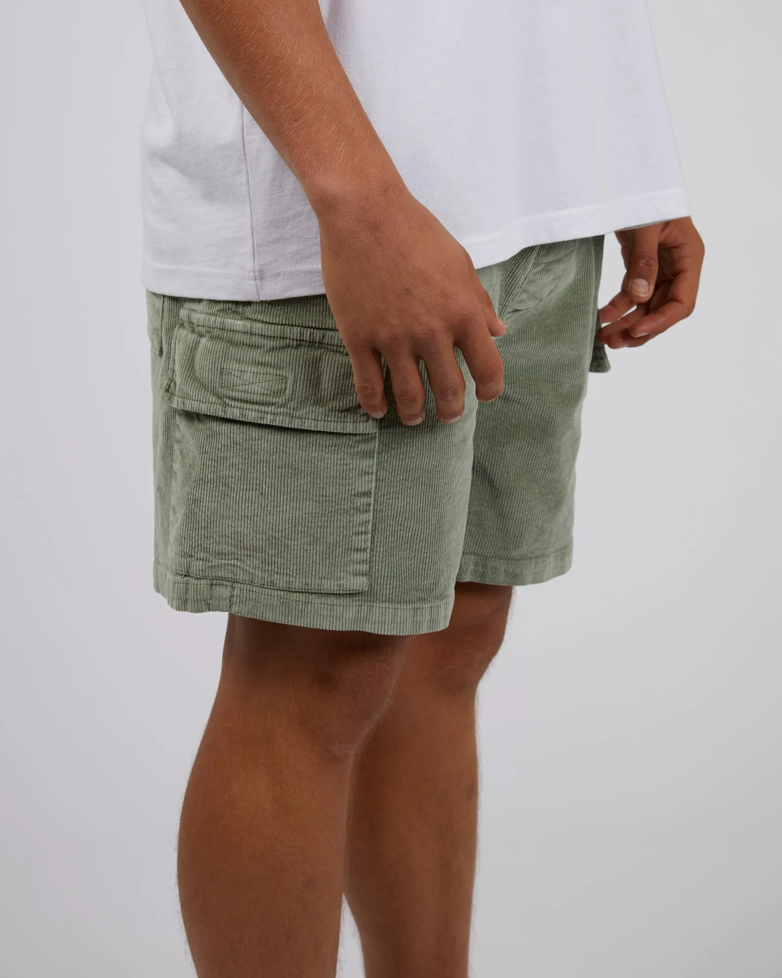 Cargo Cord Short Green sold by edge clothing product image thumbnail 5