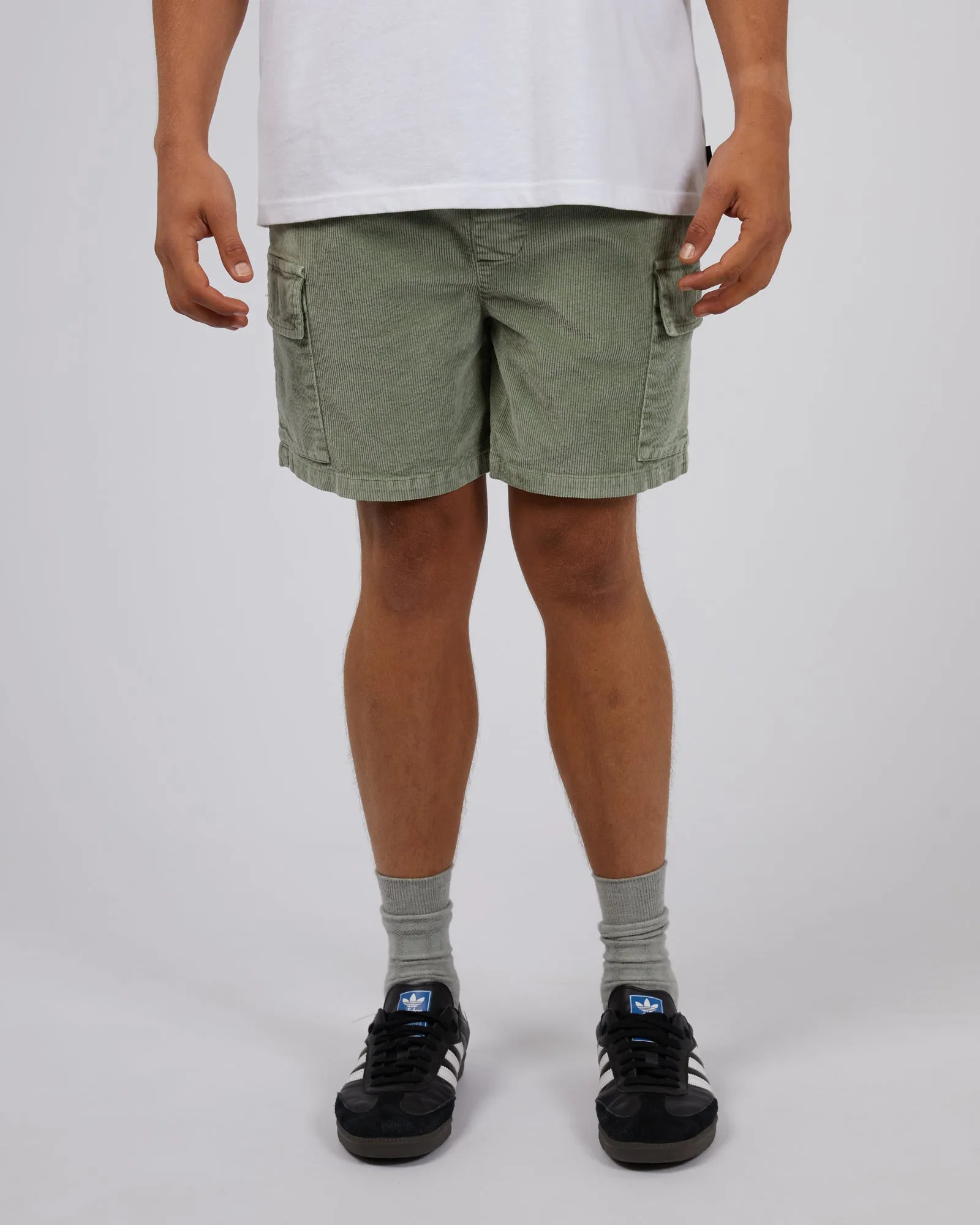 Cargo Cord Short Green sold by edge clothing product image thumbnail 4