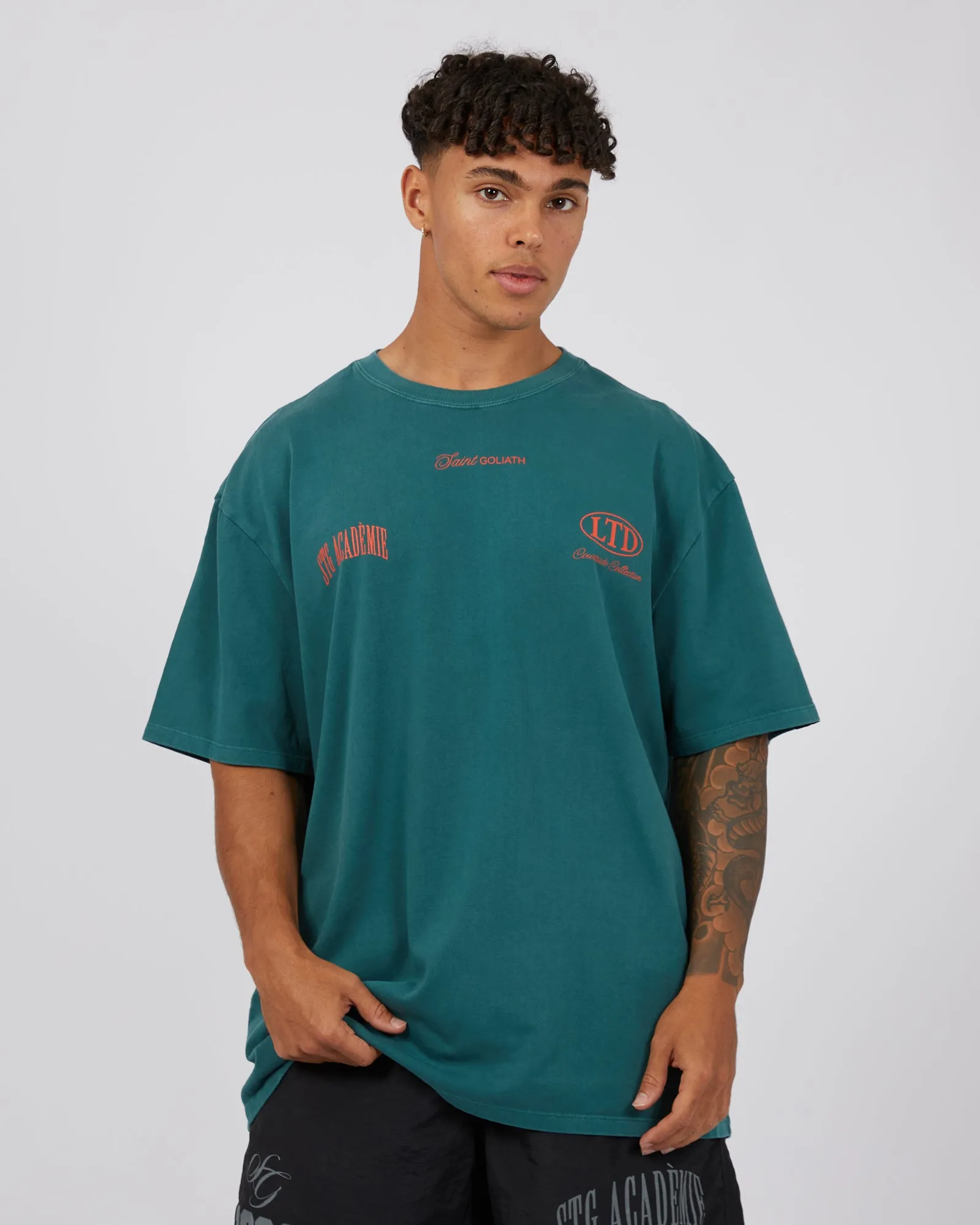 Courtside Tee Pacific Blue sold by edge clothing