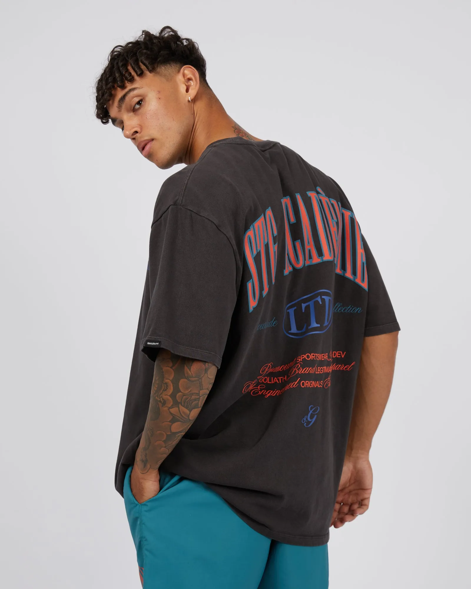 Courtside Tee Coal sold by edge clothing product image thumbnail 4