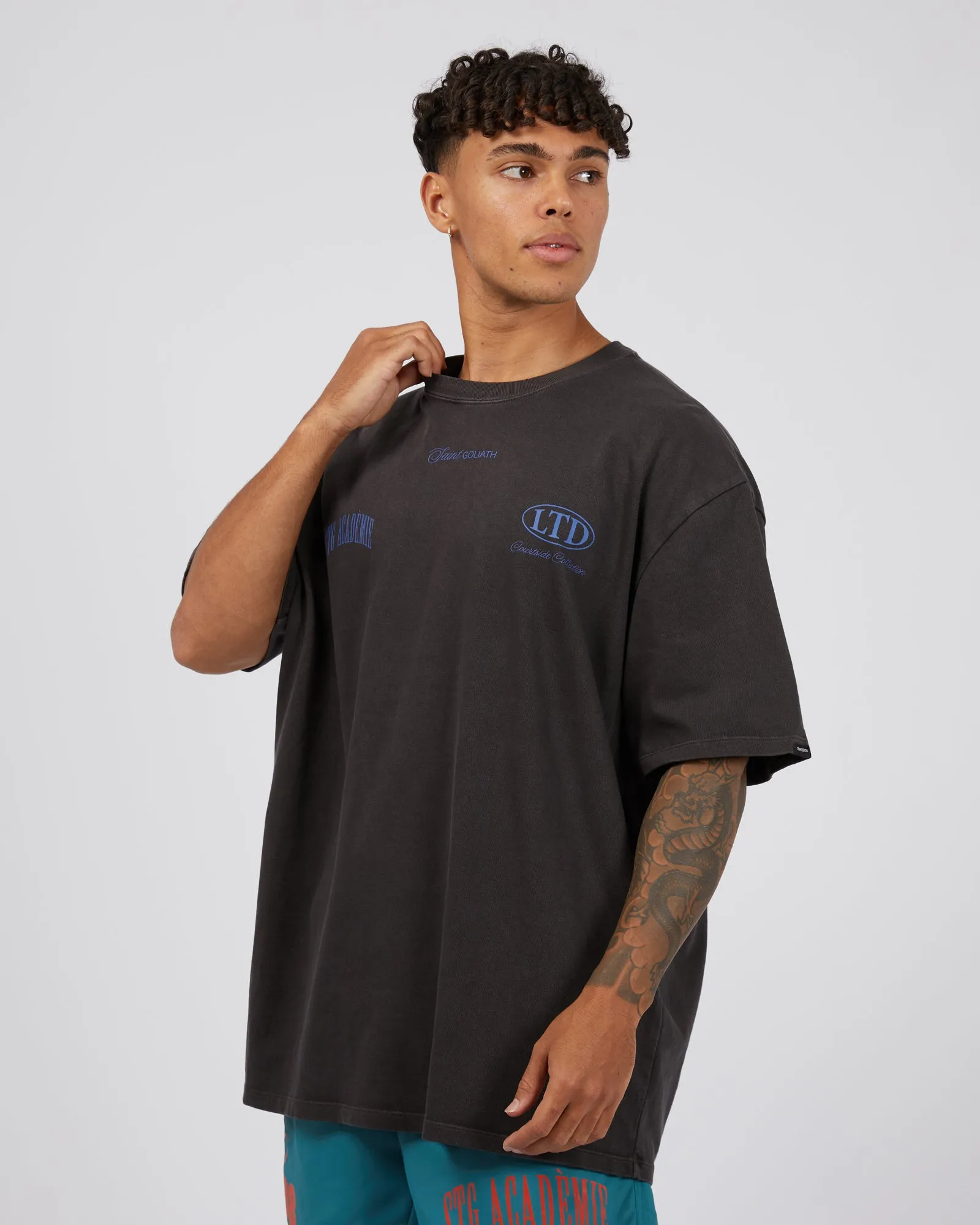 Courtside Tee Coal sold by edge clothing product image thumbnail 5