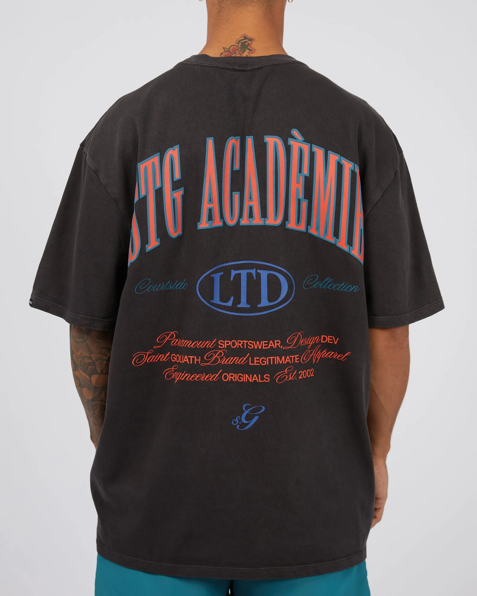 Courtside Tee Coal sold by edge clothing product image thumbnail 2