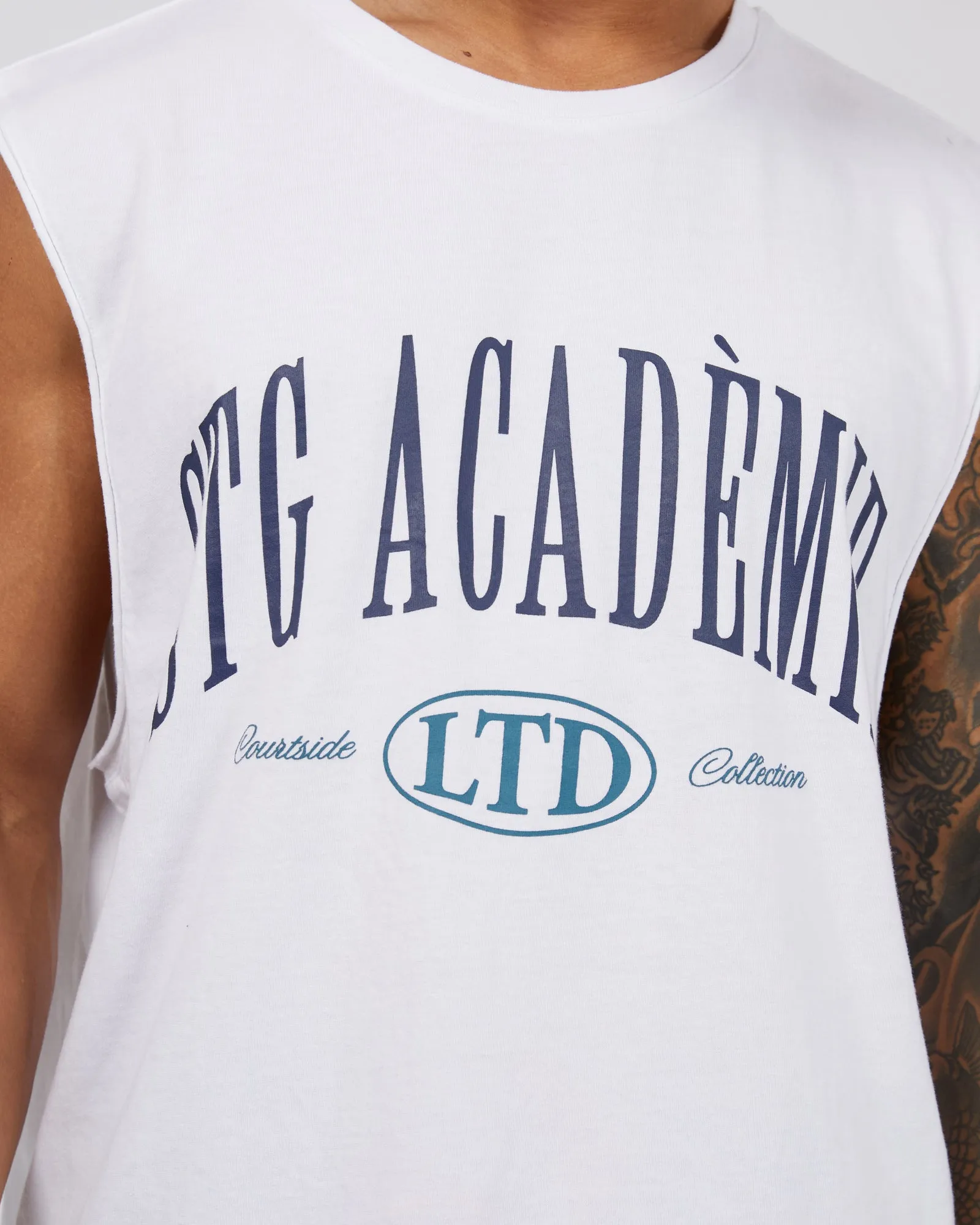 Courtside Muscle White sold by edge clothing product image thumbnail 5