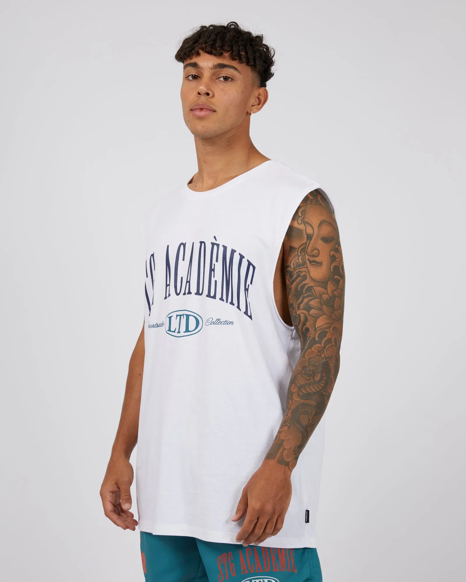 Courtside Muscle White sold by edge clothing product image thumbnail 4